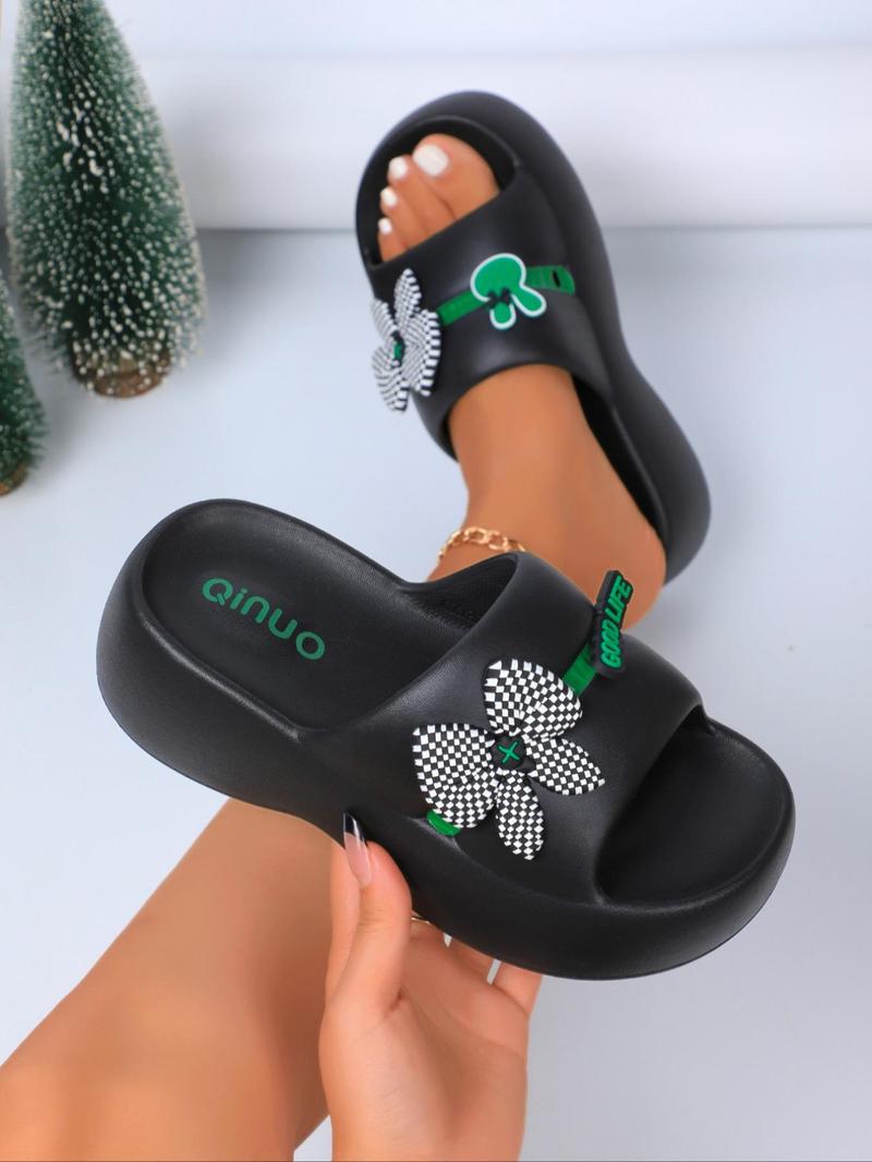 Women's Bowknot Design Slippers, Casual Soft Comfortable Slippers, Non-slip Beach Slippers, Lightweight Slippers for Indoor & Outdoor Wear, Walking Shoes