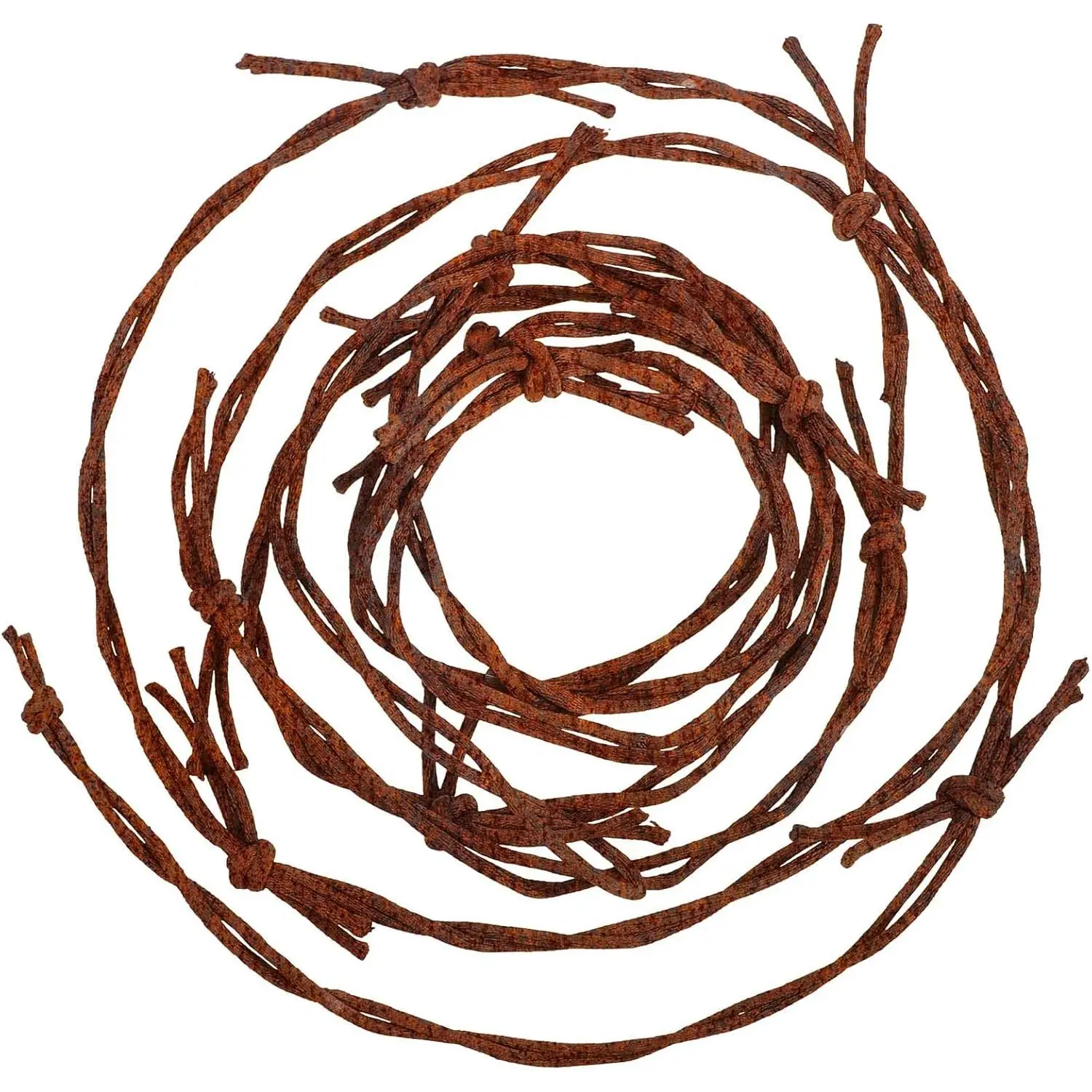 4 Pcs 30 Feet Fake Barbed Wire Garland Christmas Western Ribbon Decorations Fake Rusted Barb Wire Rusted Barbed Wreath Rusty Garland Crafts Cowboy Western Tree Hanging Decorationsfidget toys