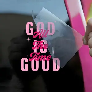 God is Good All The Time Car Decal 6 Inches | Christian Religious Jesus Bible Verse, Scripture Humor, Vinyl Waterproof, Bumper Sticker, Gift for Mom Dad Friend