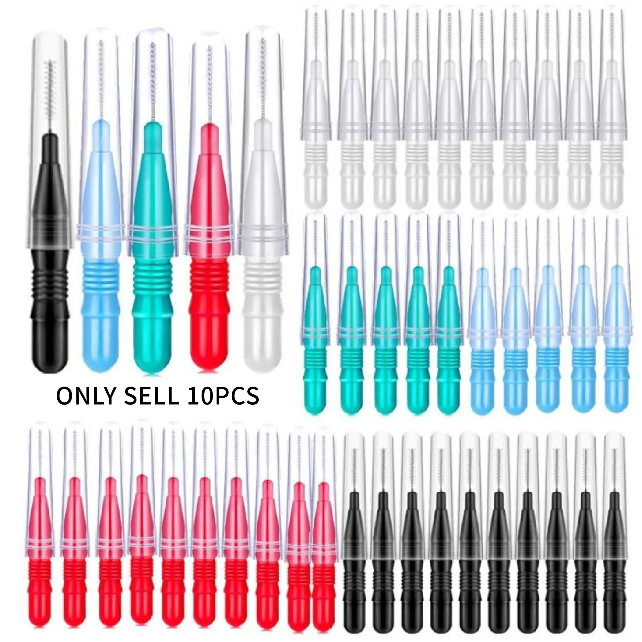 10Pcs Mini Eye Makeup Brush Set, Multifunctional Brow Brush Eyelash Comb Eyeshadow Tool, Portable Travel Makeup Brushes Kit, for Daily Home Makeup Routine, Travel Touch-Up On the Go and Beginners Easy Use