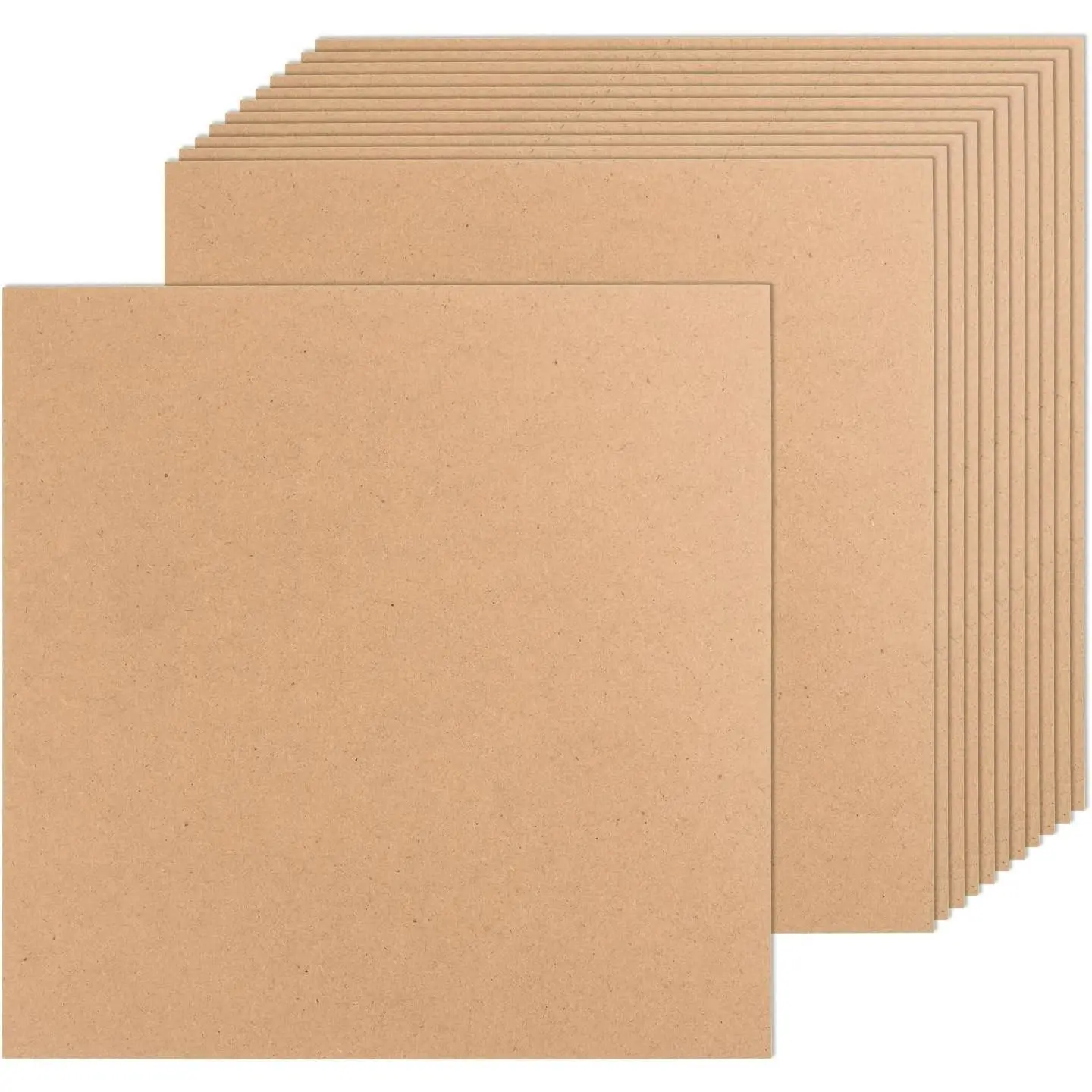 12 Pack MDF Wood Board for Crafts 12x12x1/8 Inch-3 mm Thick Medium Density Fiberboard Unfinished Wood Art Boards Blank Wooden Blocks Chipboard Panels for DIY Crafts, Painting, Engraving,Home Decor