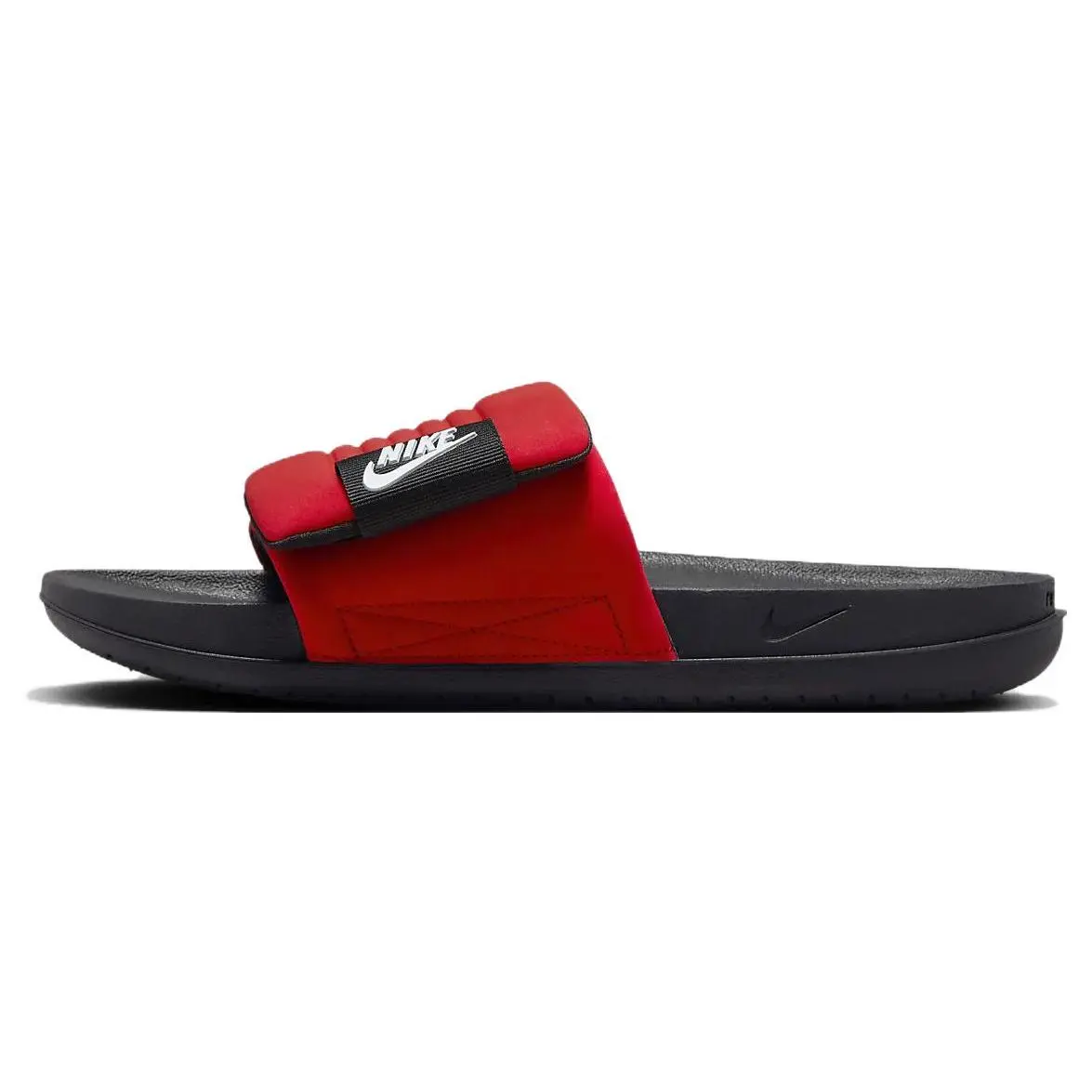Nike Offcourt Adjust Slide Men's Comfortable, Durable, Non-Slip, Abrasion-Resistant Sandals in Red Verifiable, with credentials and supporting global authentication