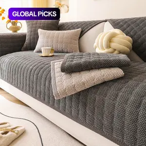 Solid Color Sofa Cover, 1 Count Non-slip Sofa Slipcover, Sofa Protector for Home Living Room, Sofa Protector for Home Living Room #TOP PICKS