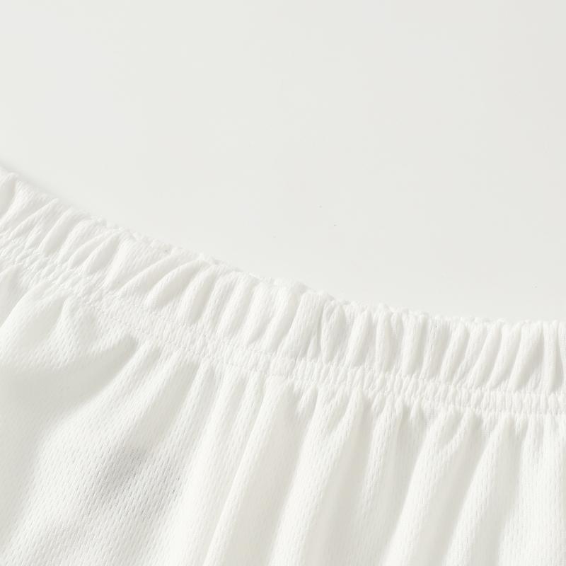 6-piece children's basketball suit, boys' and girls' jerseys, ball pants suit, digital letter printed summer lightweight basketball vest and shorts.