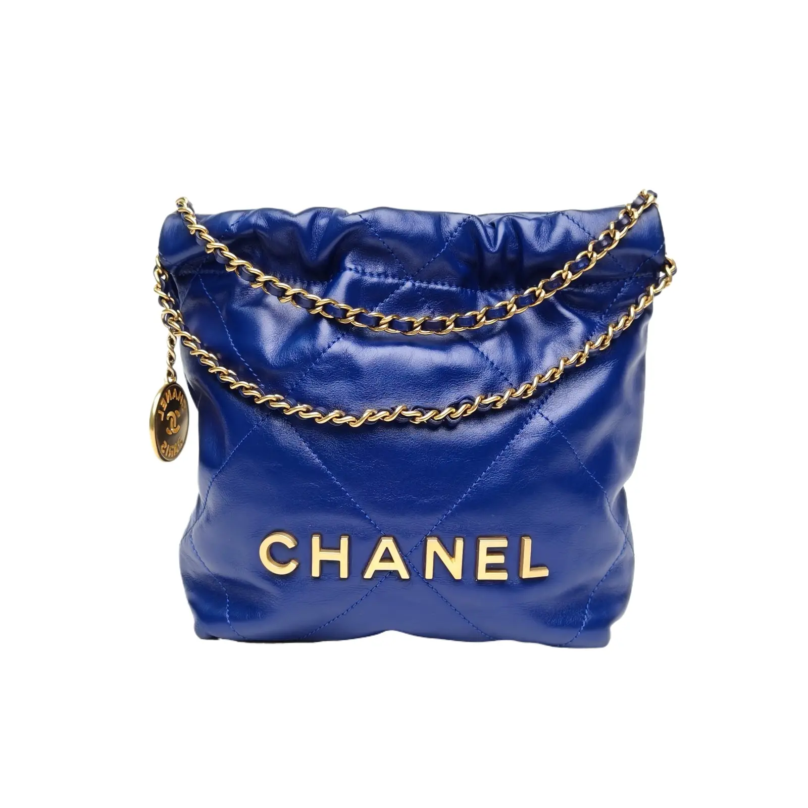 Pre-owned CHANEL 22Bag Tote Bag Mini 20cm Blue P236172153