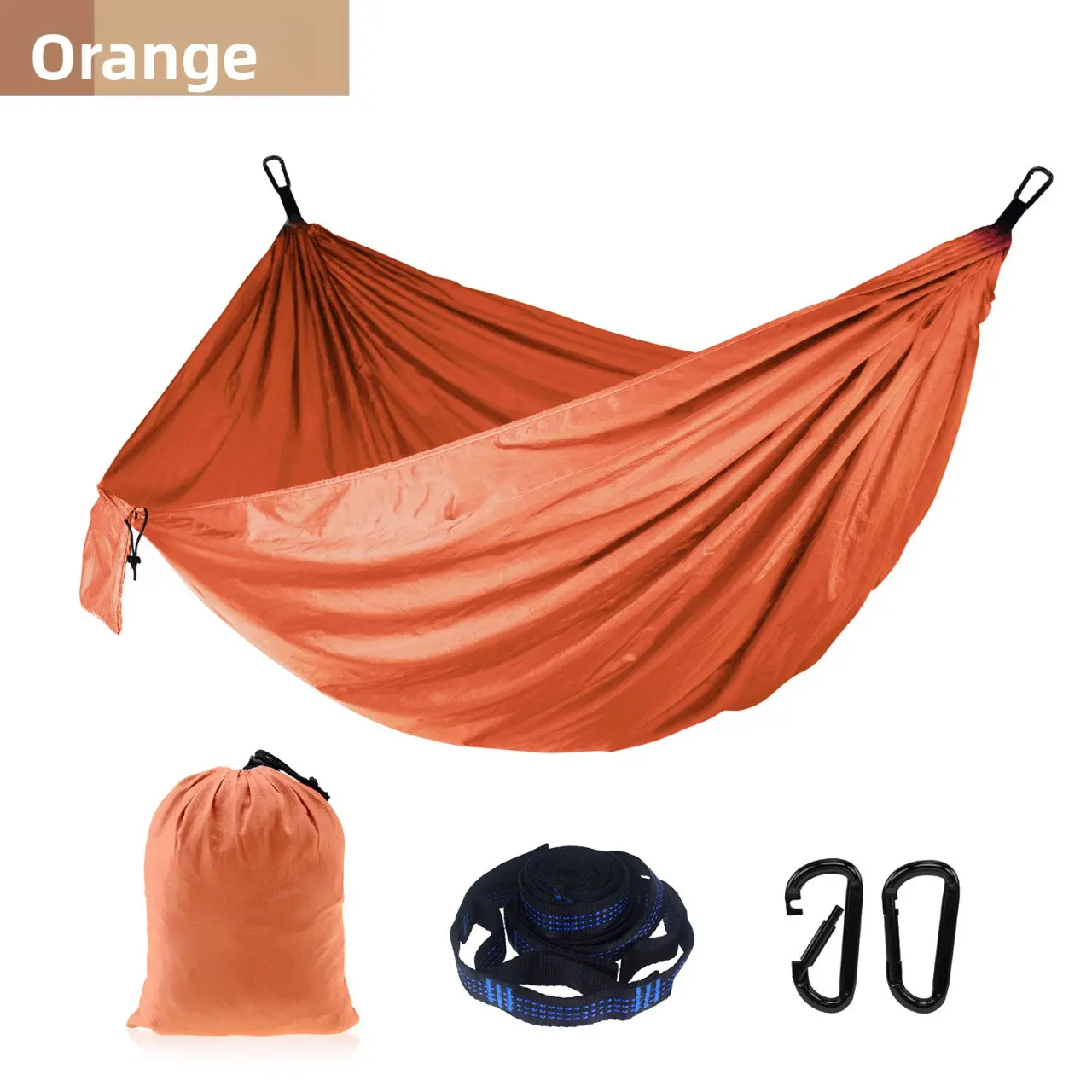 High-End Adjustable Strap Single Person Outdoor Hammock, Nylon Hammock 270*140cm, Perfect for Relaxing Outdoors