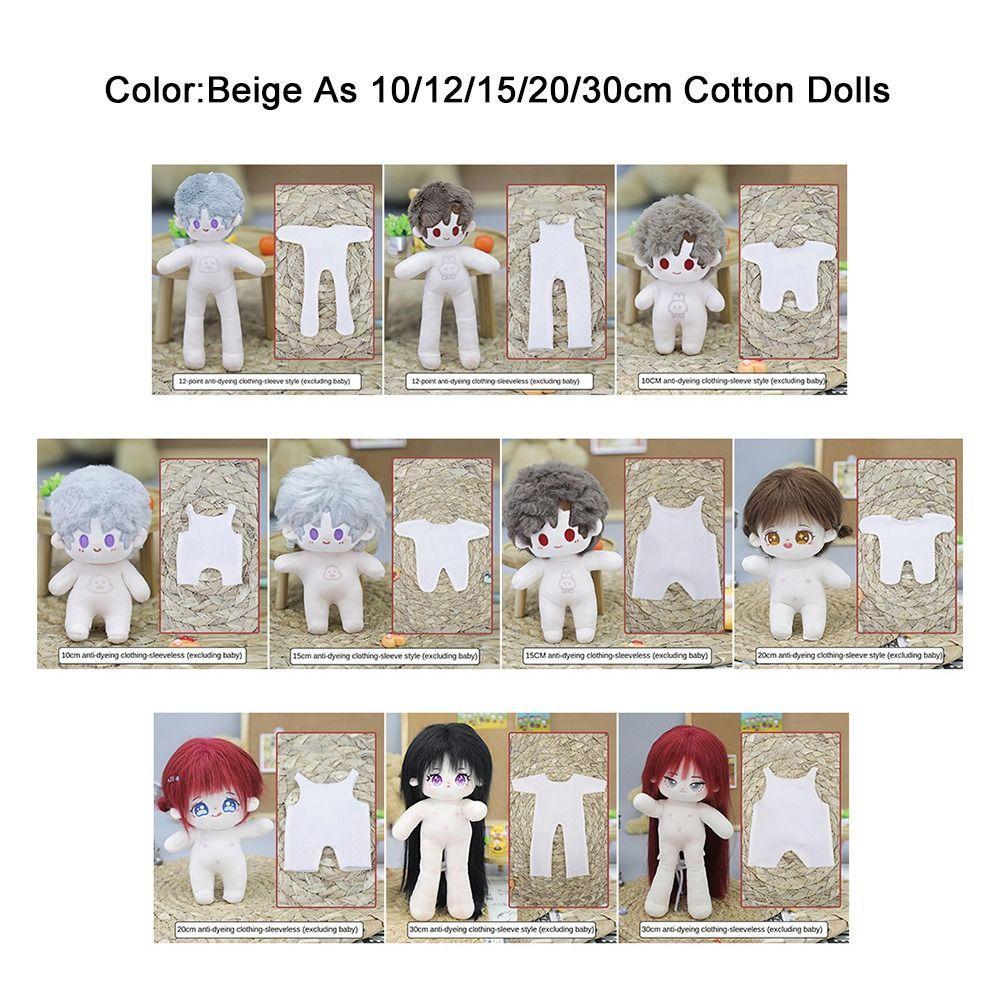 10/12/15/20/30cm Doll Undercoat Fashion Doll Mini Sleep Wear Overall Clothes For Stuffed Cotton Dolls Toys Accessories