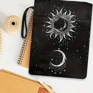 Fabric Book Cover with Star Pattern, Washable Durable Material, Fits Notebooks, Novels, E-Readers, Ideal Gift for Book Lovers