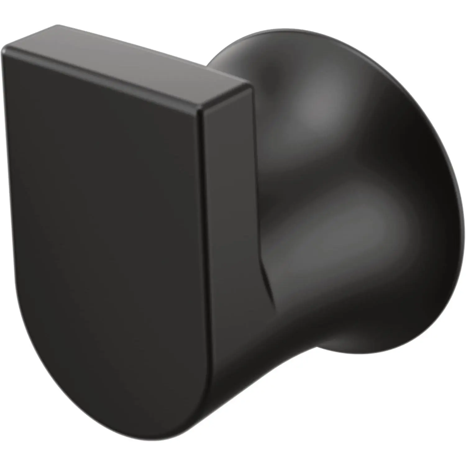 Matte Black Bathroom Towel Hook Modern Single Robe or Towel Hanger for Kitchen or Bathroom