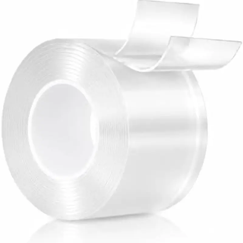 Nano Tape Double Sided Heavy Duty 8.2Ft Removable Washable No Residue | Clear Adhesive Tape Multipurpose Mounting Tape for Wall, Carpet, Pictures, Home Decor, Office & DIY