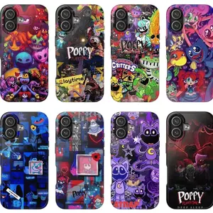 Poppy Playtime Phone Case Horror Game Character Design Creepy Gaming Aesthetic Fan Gift Protective Cover Designed for iPhone 11-17 Pro Max/Plus & Samsung Galaxy S23-S25