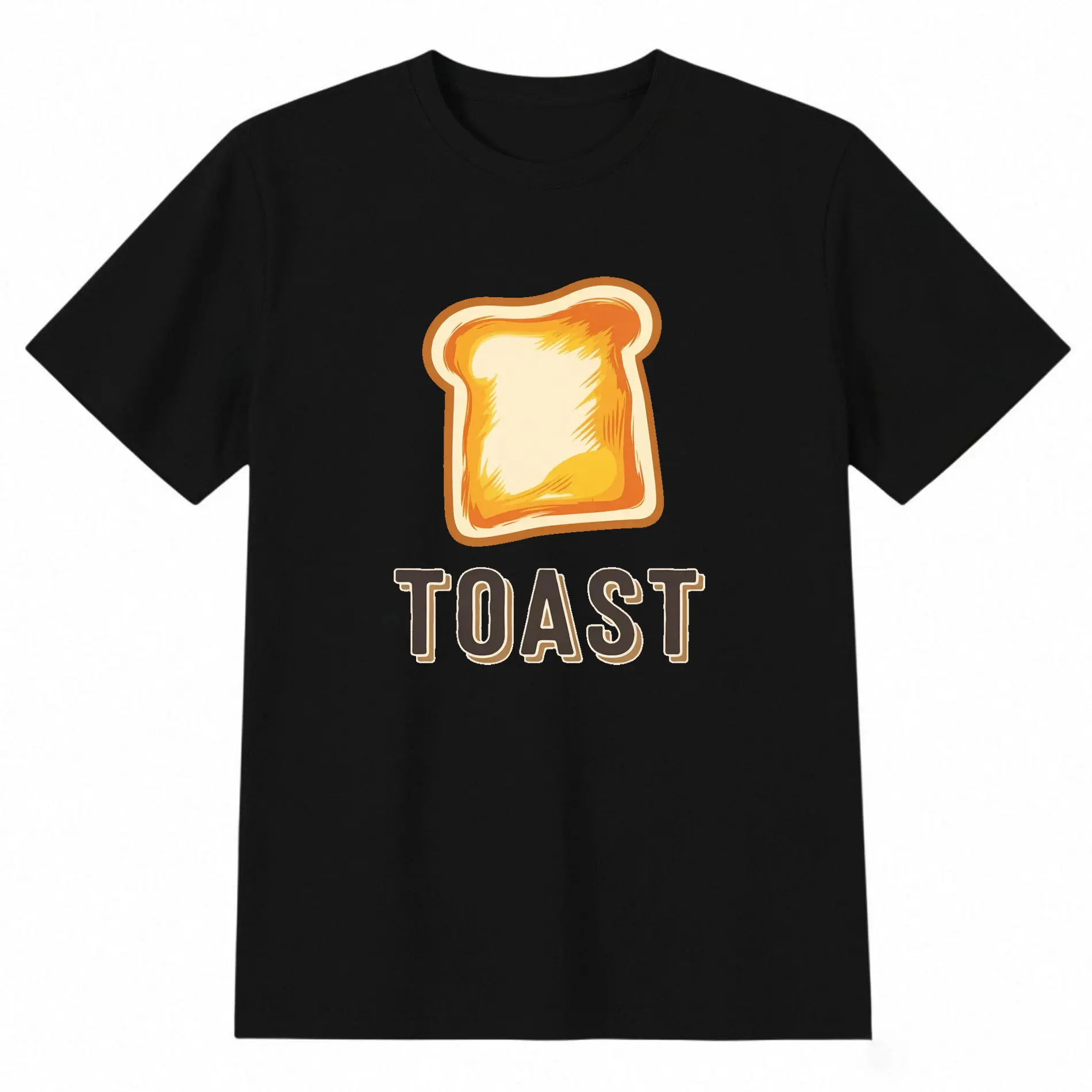 Funny Toast Lover Cartoon T-Shirt Foodie Gift for Breakfast Fans