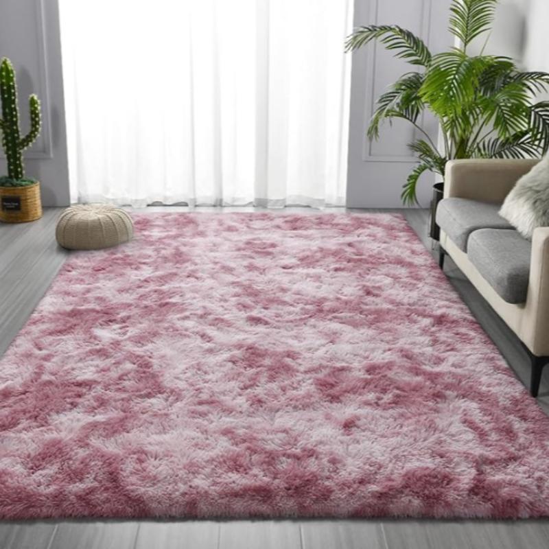 Ultra Soft Solid Color Plush Area Rug, Long Pile Carpet for Living Room, Bedroom, and Window Sill, Cozy Floor Mat for Home Decor, Furry Soft Rugs, Fluffy Rug