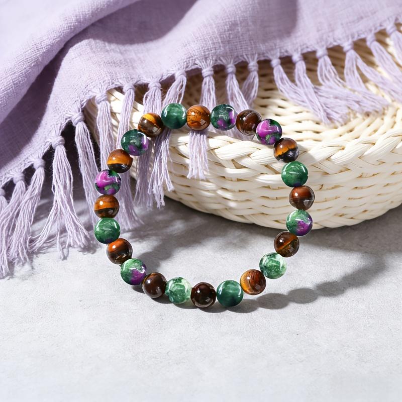 Tiger Eye Wealth & Prosperity Bracelet - Vintage Lucky Coin Charm with Natural Healing Stones, Manifestation Jewelry for Good Luck & Abundance, Unisex Daily Wear.