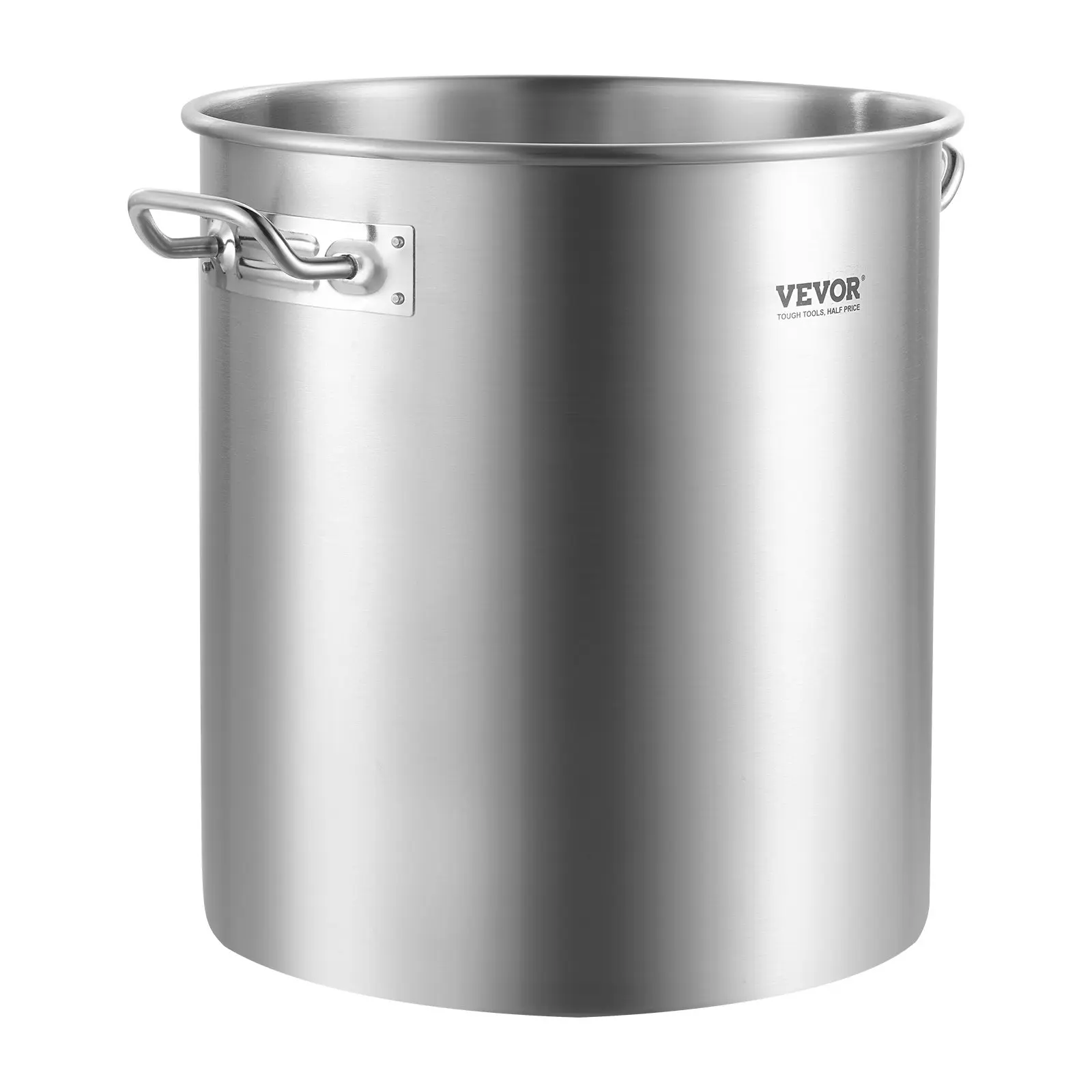 【DealsForYouDays】VEVOR Stainless Steel Stockpot, 42 Qt Heavy-Duty Commercial-Grade Cookware with Basket, Lid & Handle, Sanding Treatment, Silver Stock Pot for Large Groups Events