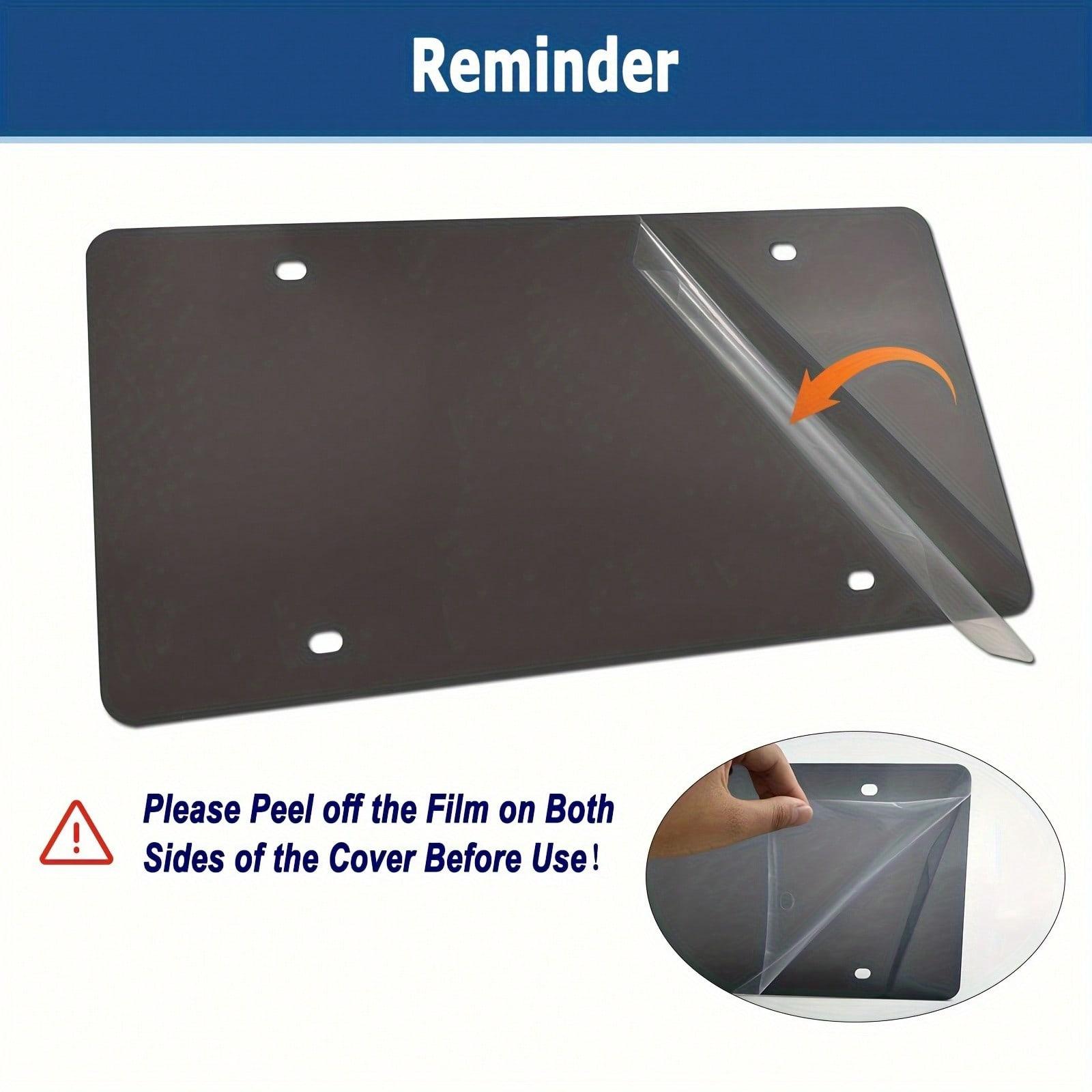 2pcs Universal License Plate Cover Frame - Aluminum Frame Holder Durable Weather, Resistant Rust, Proof w/Screws & Caps,Easy Installation(FS)