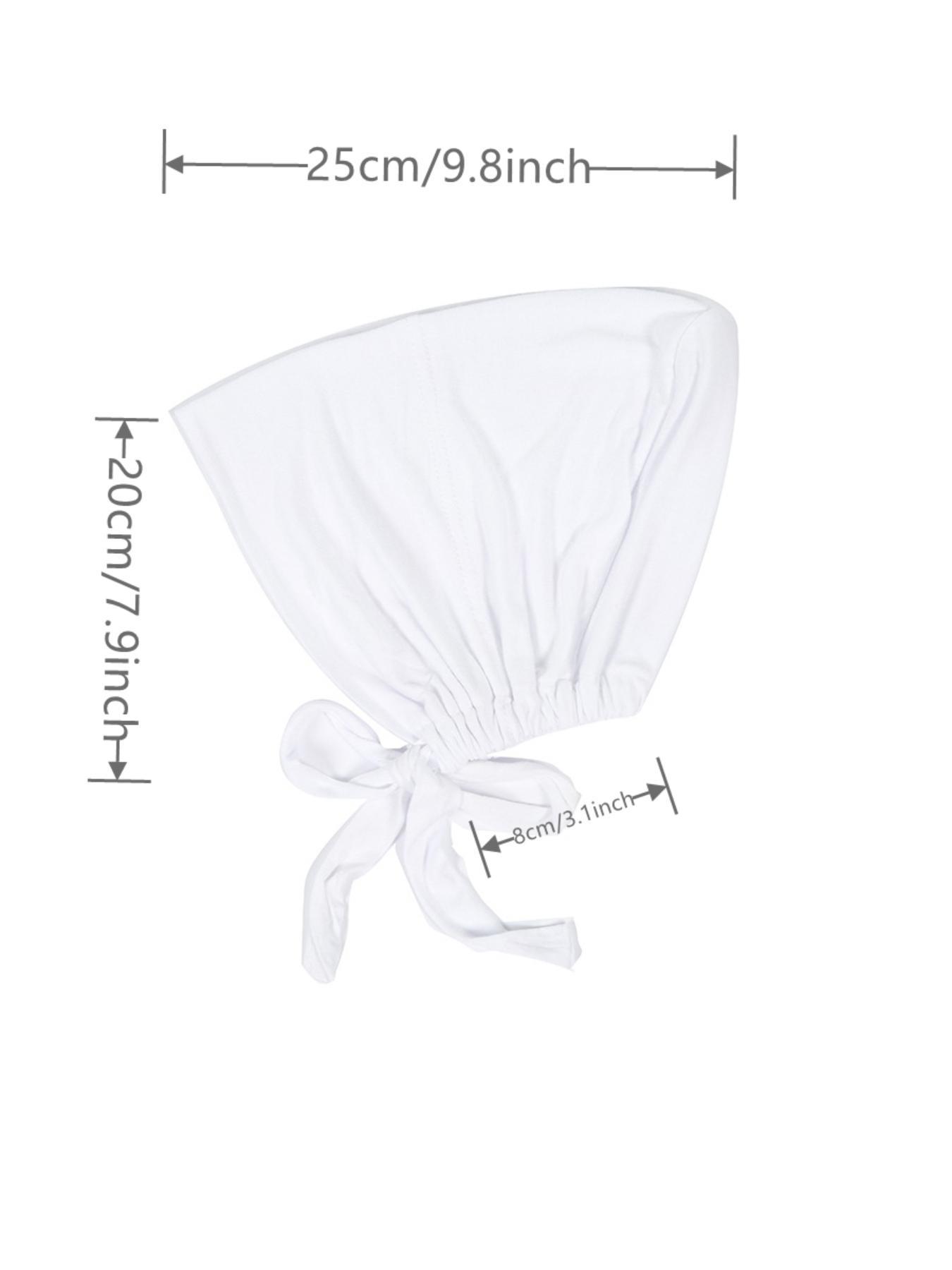 1 Piece Muslim Drawstring Headscarf, Adjustable Hijab Tube Cap Under Scarf, Elegant Casual Chic Chiffon Solid Color Turban For Women, Convenient Accessories For Daily Wear