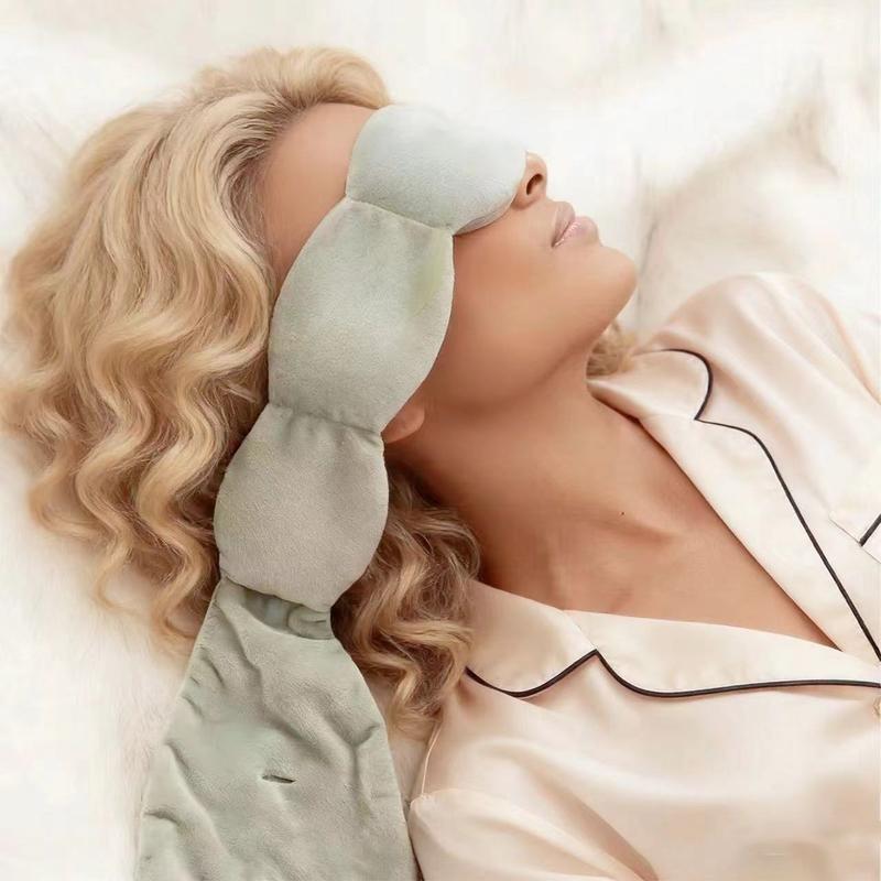 Weighted Sleep Eye Mask, Pressure Blanket for Deep Sleep, Side Sleeping Comfort, 100% Light Blocking, Strapless Design, Sleep Aid Products