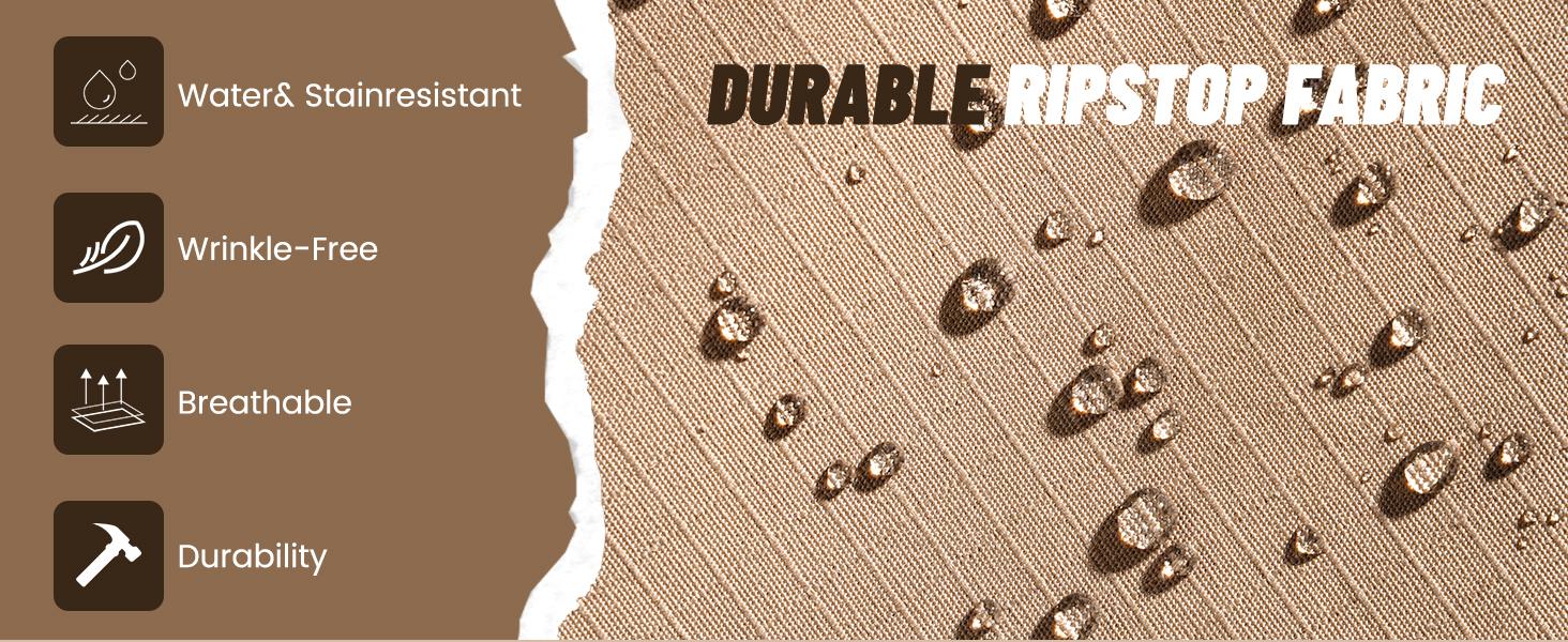 Mens Work Pants Ripstop Waterproof Cargo Pants for Men with 7 Pockets Tactical Hiking Pants