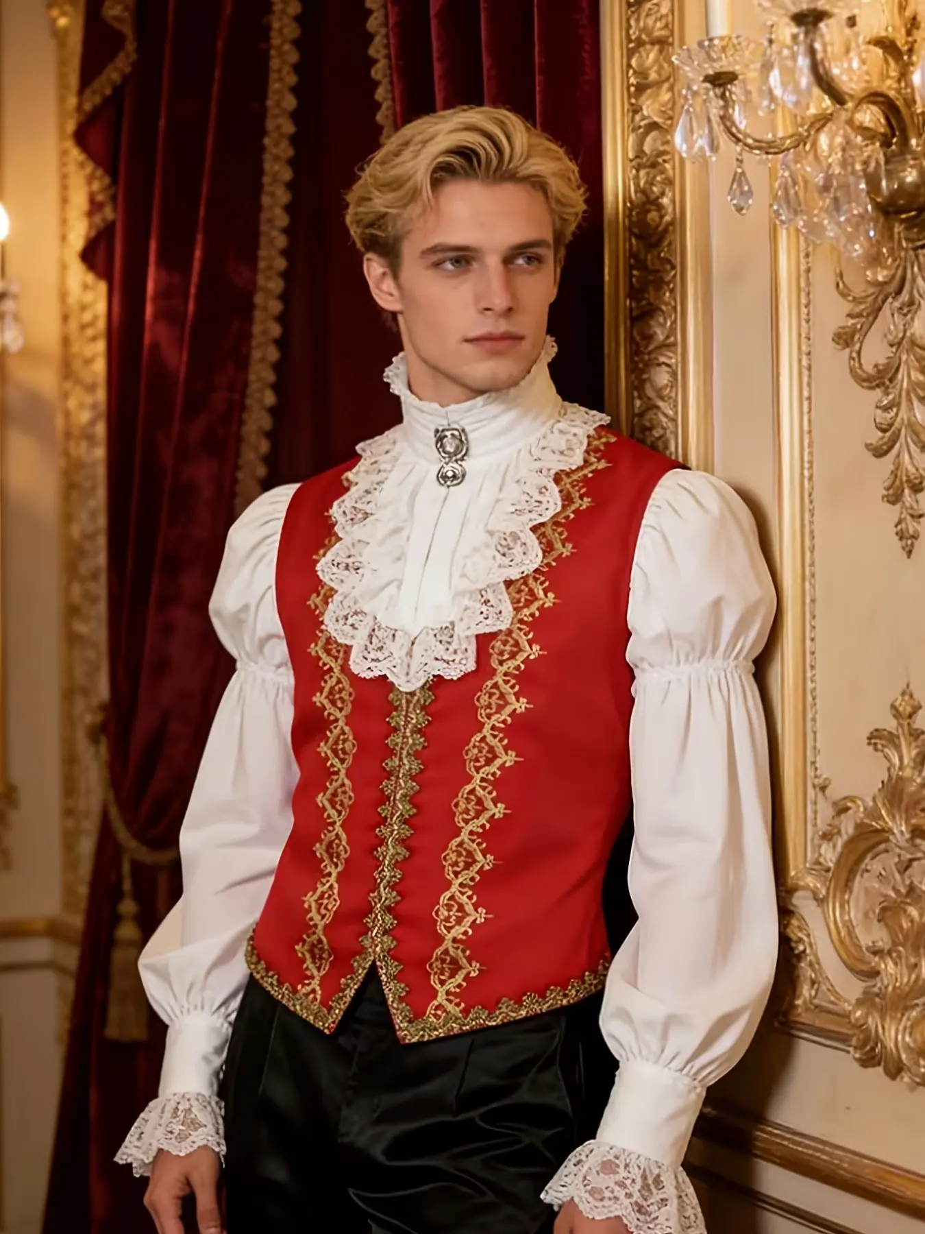 2026 New European and American Medieval Vest Coat, Stylish Middle Ages Design, Perfect for Fashion Enthusiasts, Unique Outerwear Choice
