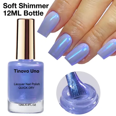 12ML Aurora Fingernail Polish, Liquid Polish, High Quality Polish, 1 Count Long-lasting Shine and Brilliance Nail Art Polish, No Drying Required Nail Art & Nail Polish for Women & Girls, Nail Products