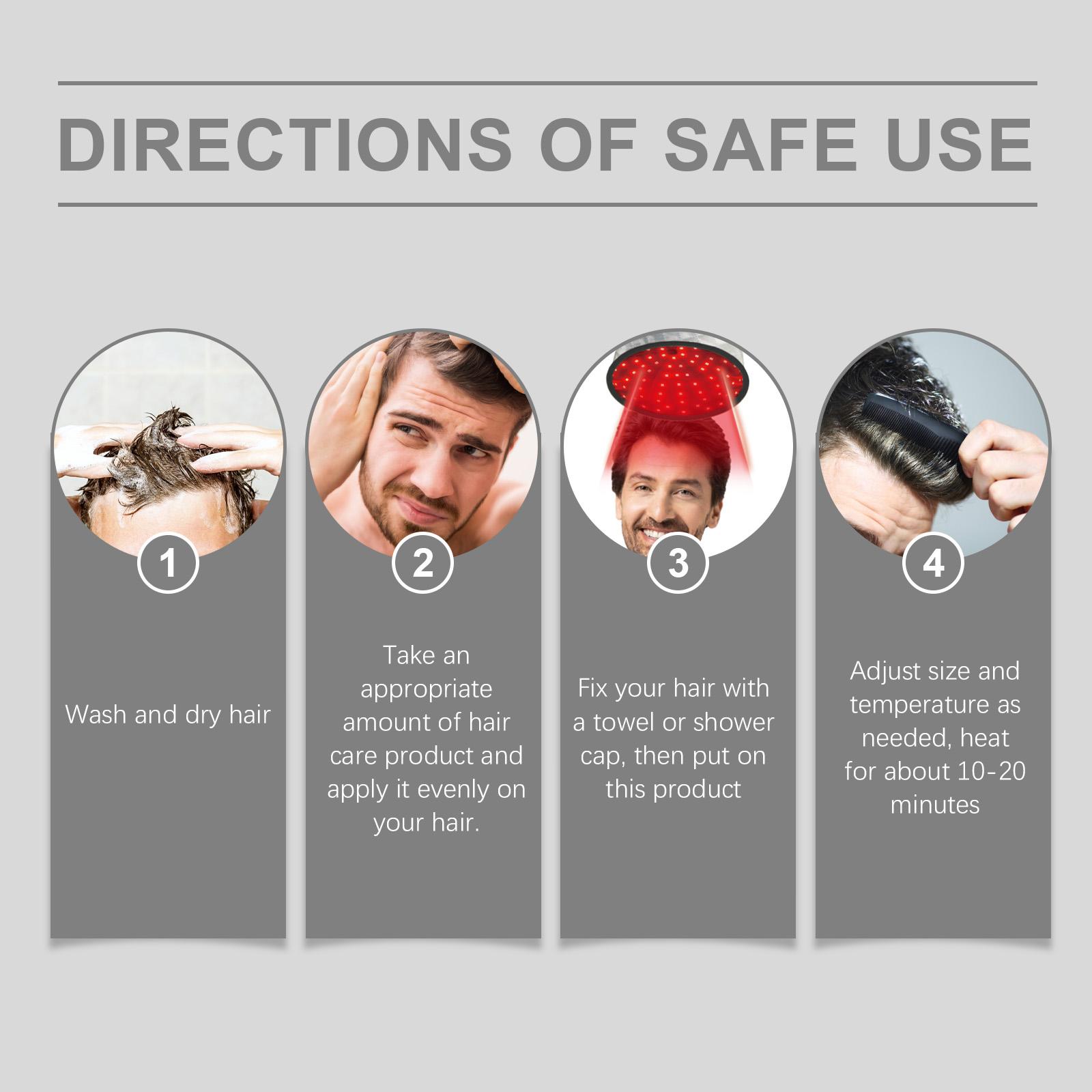 Hoegoa Hair Care Cap Volumizing Hair Nourishing Gentle Maintenance Smooth Shiny Hair Care Cap