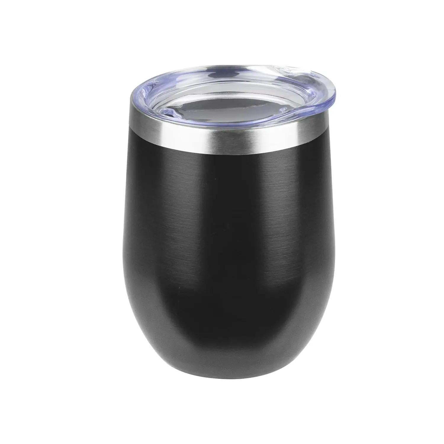 12 oz (approx. 340.2 g) insulated wine glass, with lid, stainless steel stemless wine glass, double-walled vacuum wine glass, bulk for coffee, champagne, cocktails, Home