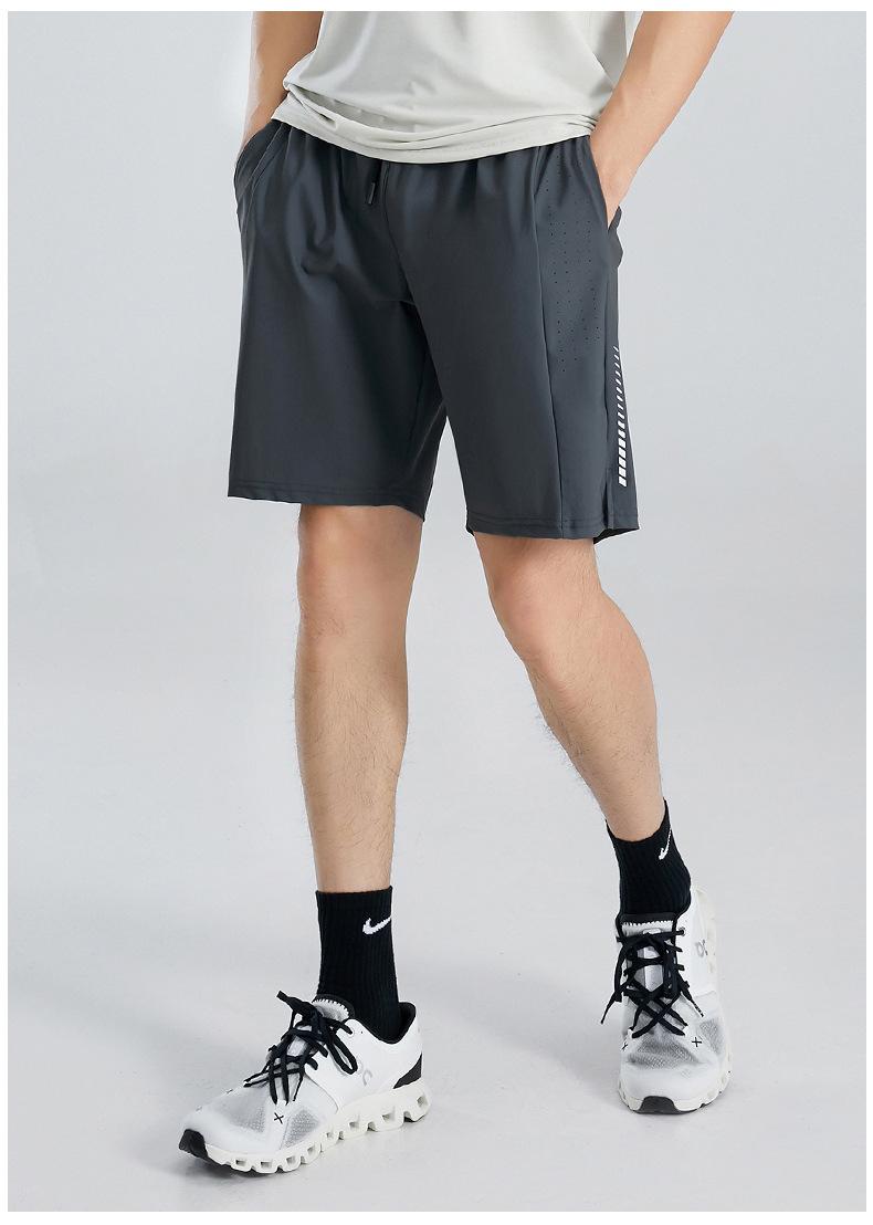 2026 New Men's Breathable Casual Shorts, Ice Silk Thin Quick-Dry Sports Fitness Shorts for Outdoor Running