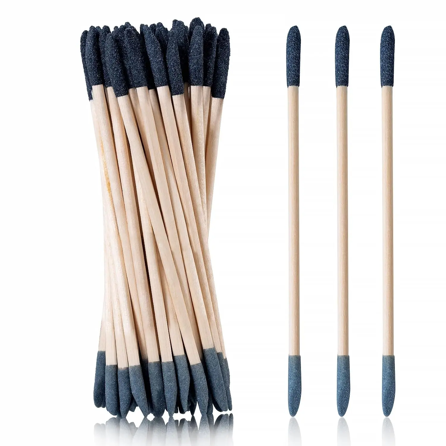 30 count Sanding Sticks,  Double-Ended Matchstick Sanding Stick for Small Area/Hole Sanding, Fine Detail Polishing Sticks for Plastic Models//Metal, 120/280 Grit