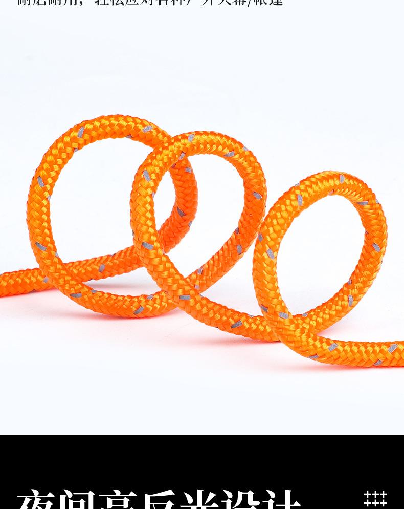 Outdoor camping tent windproof rope pulley adjuster