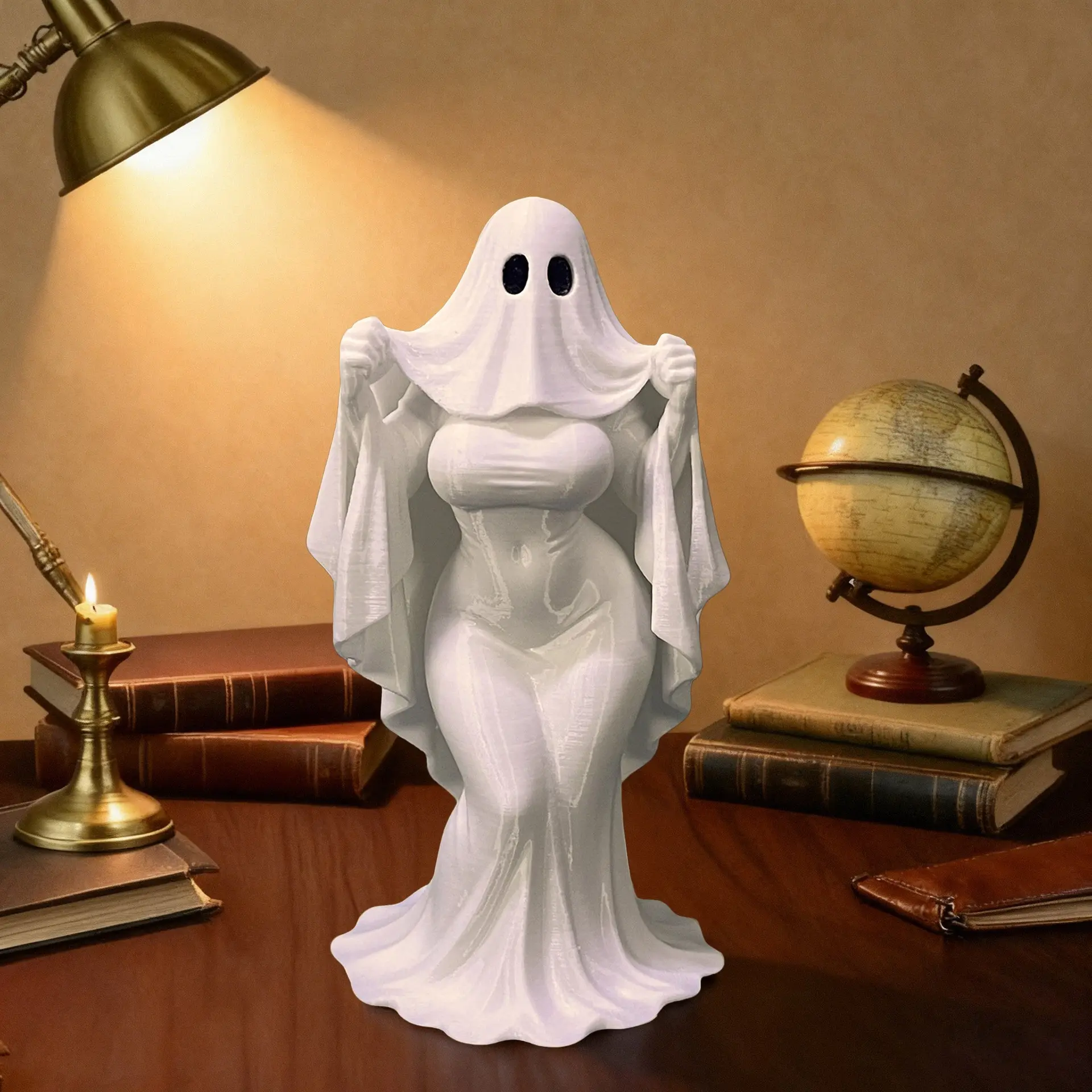 Realistic Ghost Girl Handmade Figure, Figurine, Bookshelf Desktop Decor Model, Perfect Gift, Detailed Scene Design, Unique Collectible Item