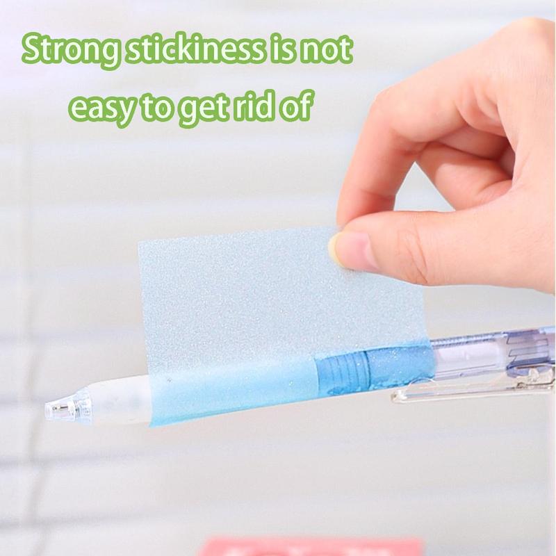 Random Color Pearl Sticky Note, 105pcs/set Clear Sticky Note, Pull Out Sticky Note Pad, Sticky Labels, DIY Sticker, Adhesive Tabs, Office Stationery & Supplies for School & Office #TOP PICKS