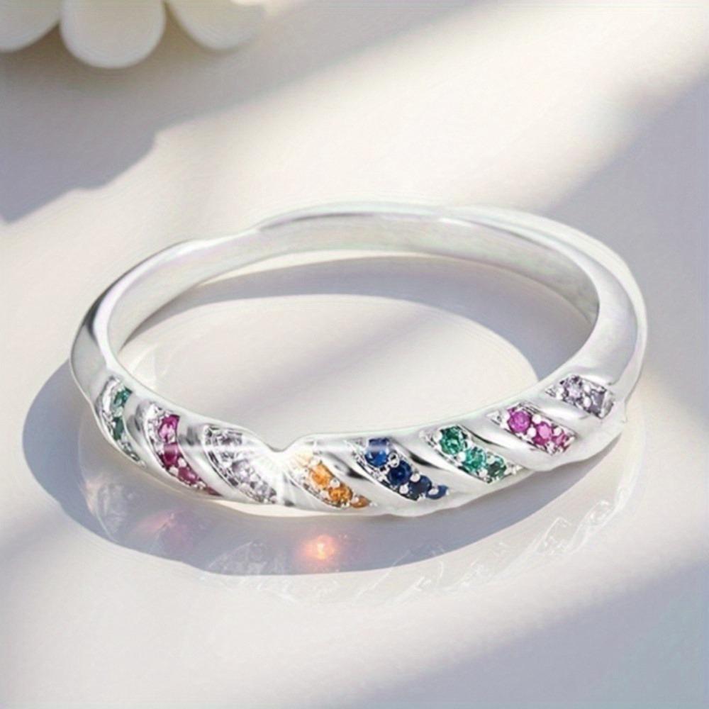 Minimalist Colorful Dopamine Cute Ring, Engagement Wedding Anniversary Birthstone Jewelry for Girls and Women, High-Quality Daily Casual Wear, Valentine’s Day Christmas Gift