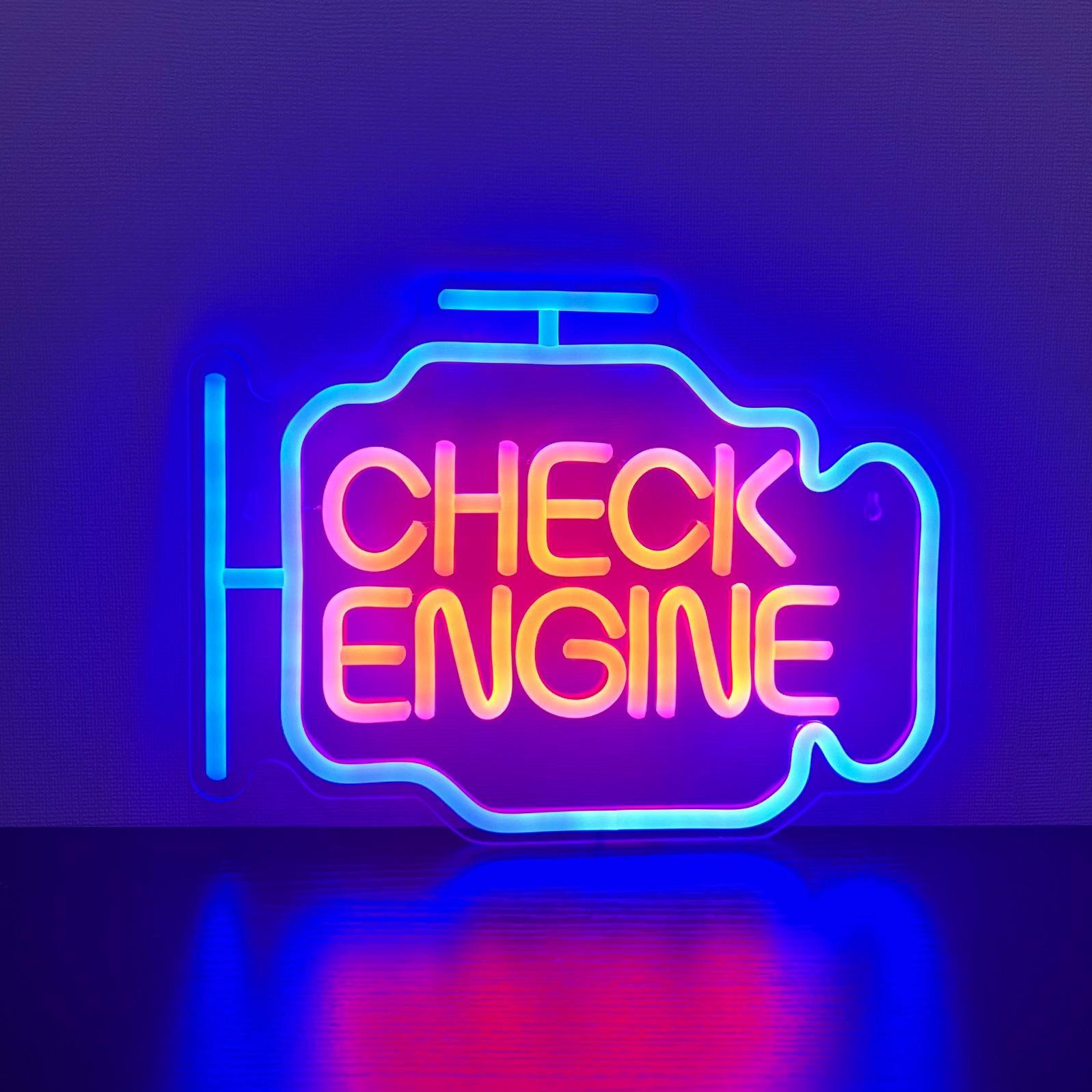 LED Neon Engine Shaped Decorative Light, Neon Accent Lights for Indoor Decor, USB Powered and Dimmable, Perfect for Parties and Events