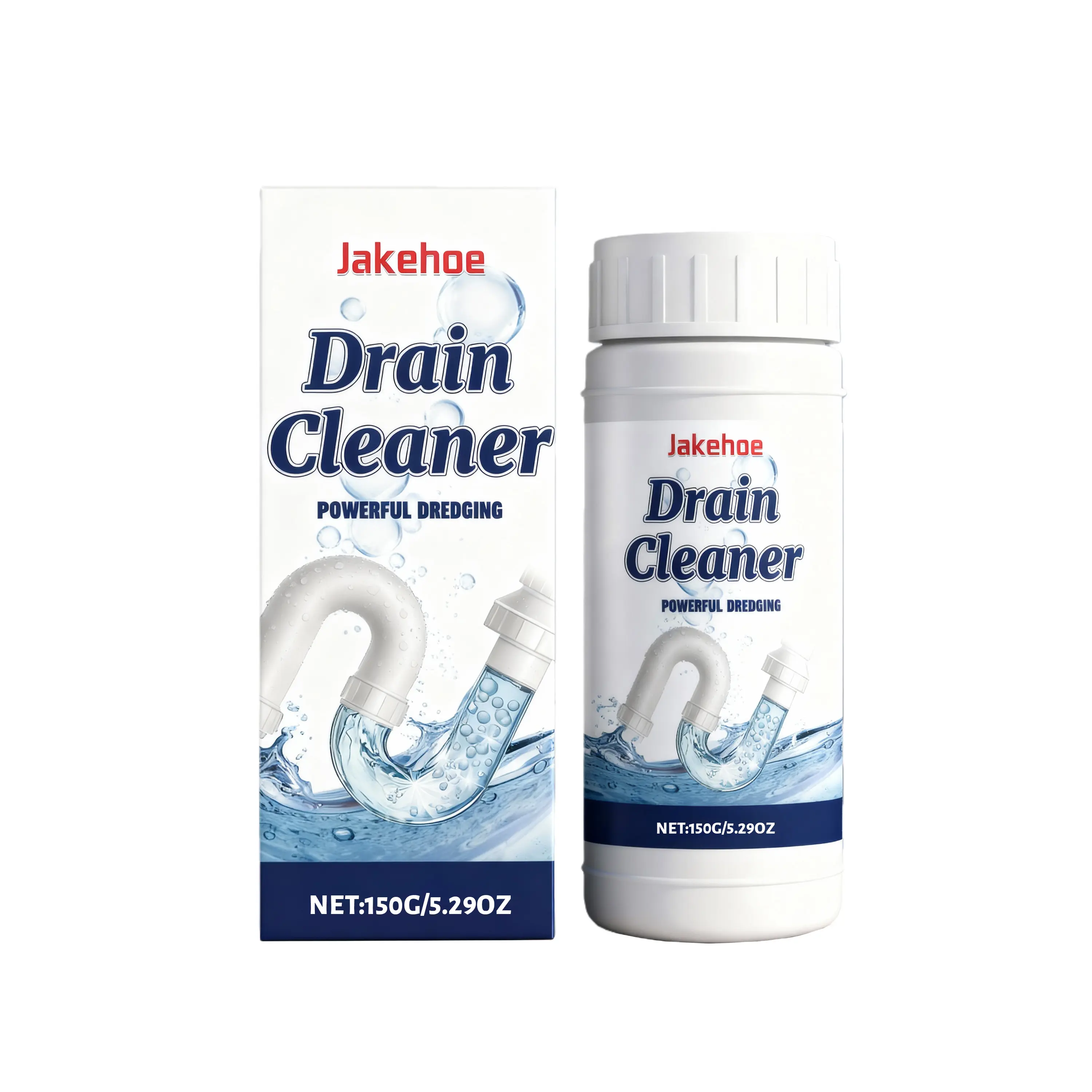 Jakehoe Household Aluminum Granules Drain Cleaner - 3-Year Odour Control, Drain Unblocking, Daily Home Care Maintenance