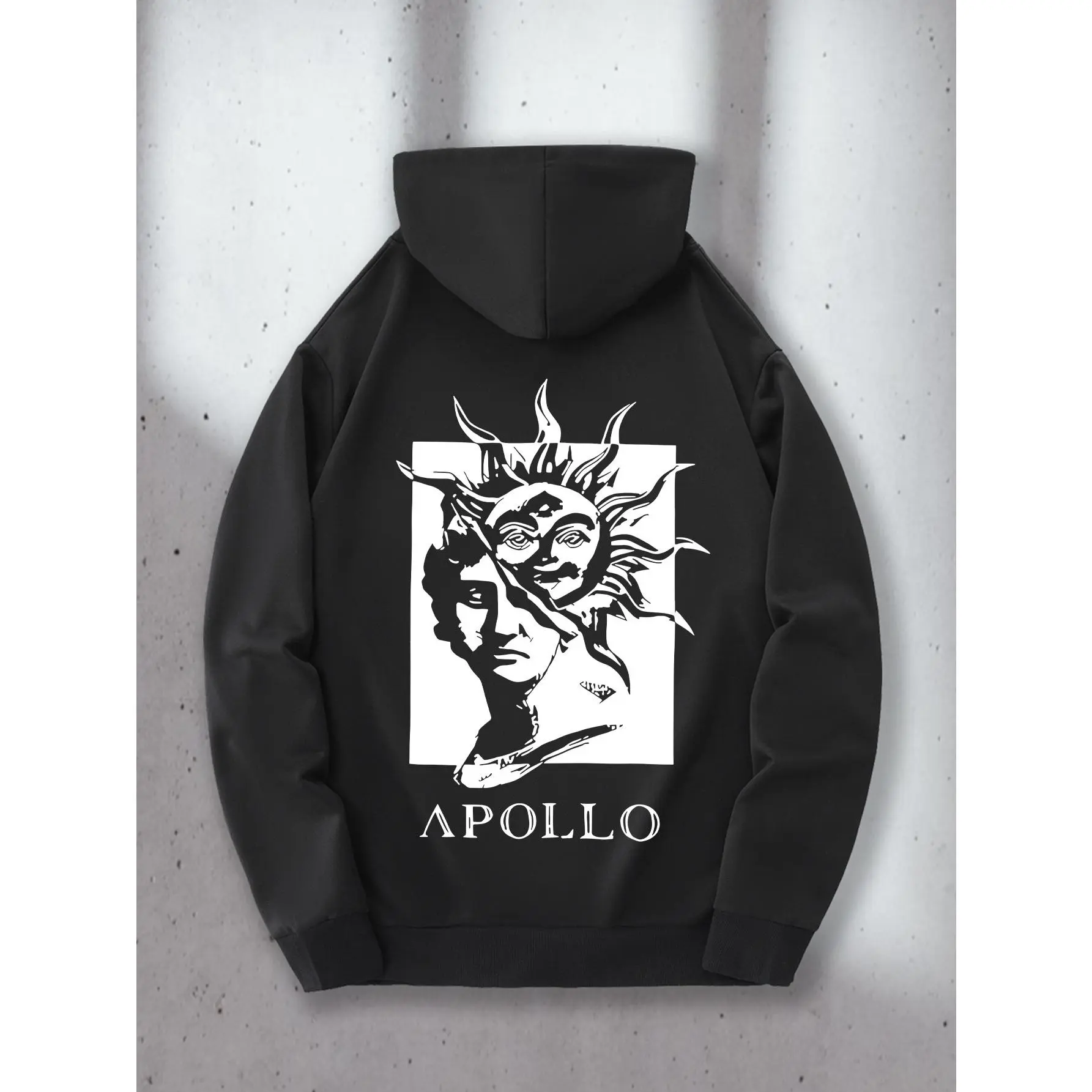 New Trendy Letter Pattern Design hoodie, Kangaroo Pocket Fashion Pattern, Front And Back Print Men'S Comfortable Daily Casual Hoodie Sweatshirt, Plus Size