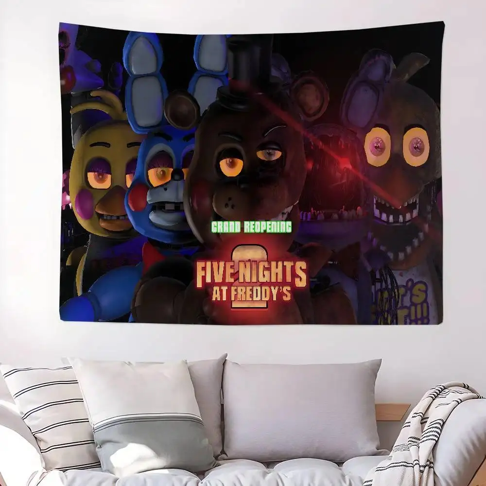 Classic Fnaf Game Anime Colorful Tapestry Wall Hanging Cheap Hippie Wall Hanging Bohemian Tapestries Mandala Wall Hanging Sheets