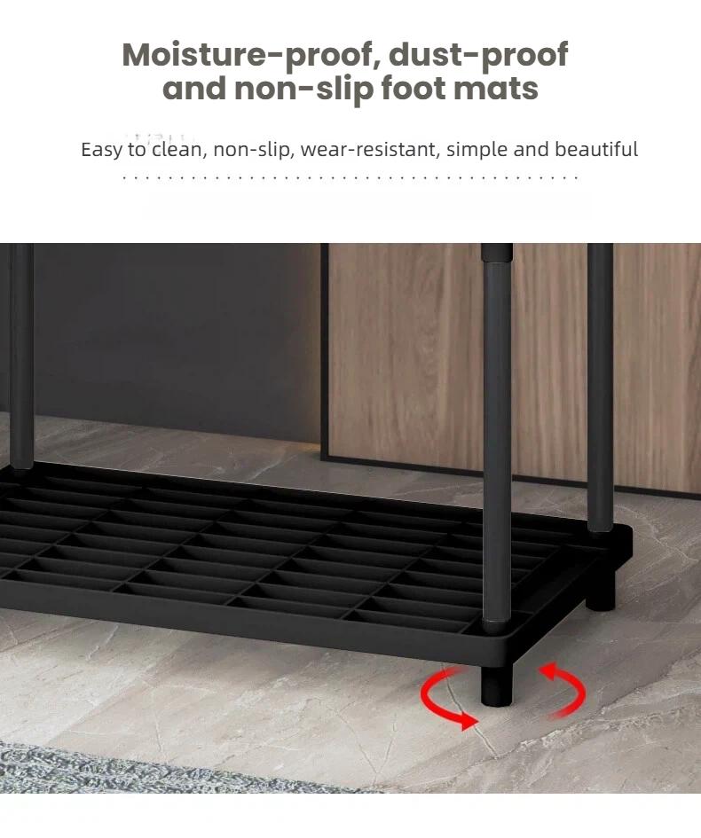 4-Tier Plastic  and Metal Freestanding Shelf Bathroom Organizer,Space-Saving And Utility Shelving,Shelving Unit Storage Rack Organizer for Home, Garage, Basement, Shed and Laundry Room