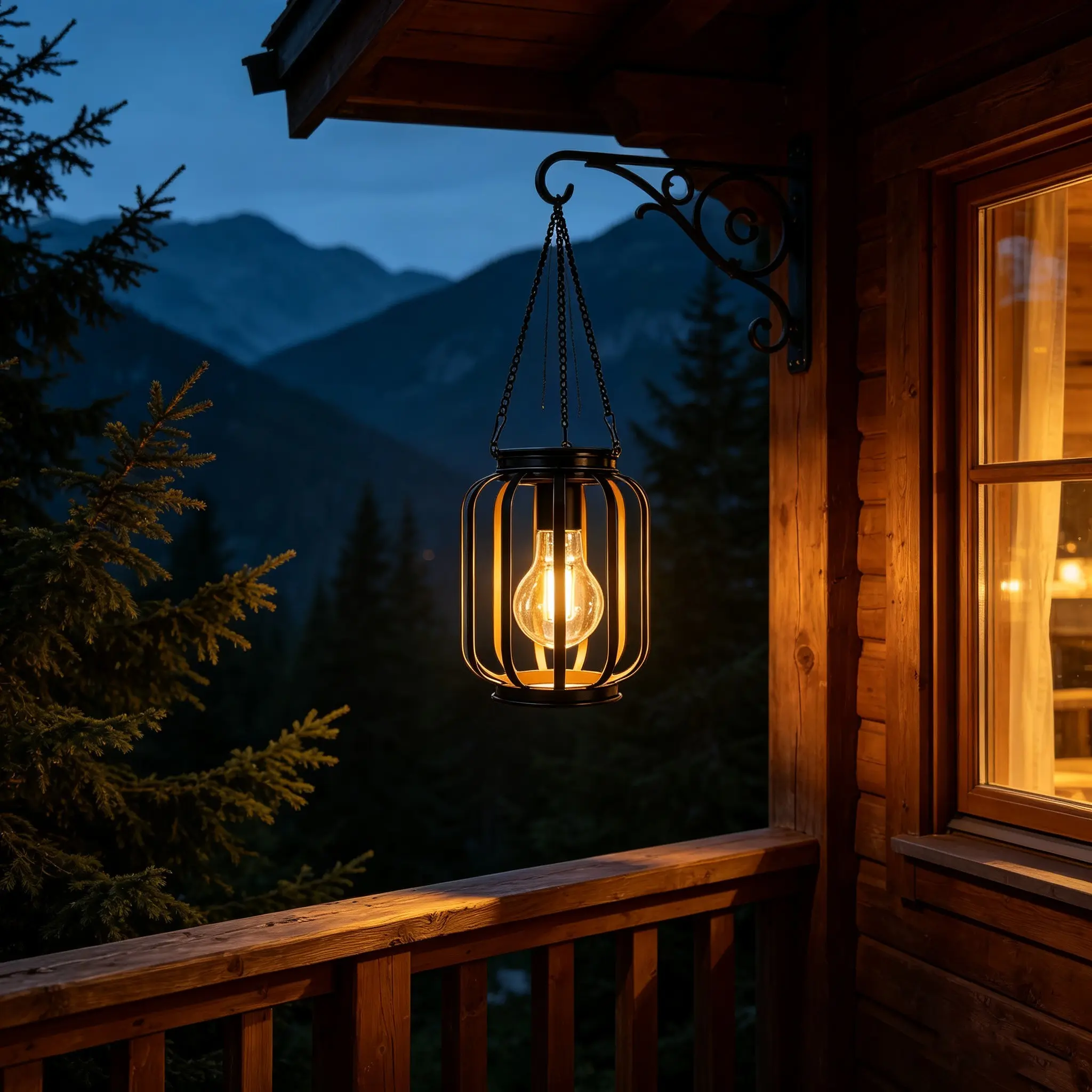 Solar-Powered Hanging Lanterns, Solar Illuminated, Metal Strap Hooks, Soft Lighting, Lighted Lantern, Outdoor Decorative Lights, Solar Lanterns Decoration, Perfect for Courtyard, Garden, Patio, Porch, Balcony