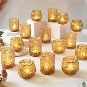 36 count  Candle Holders -  Candle Holder for Rustic/Boho Wedding Table centerpieces, Bridal Shower,  Shower Decoration