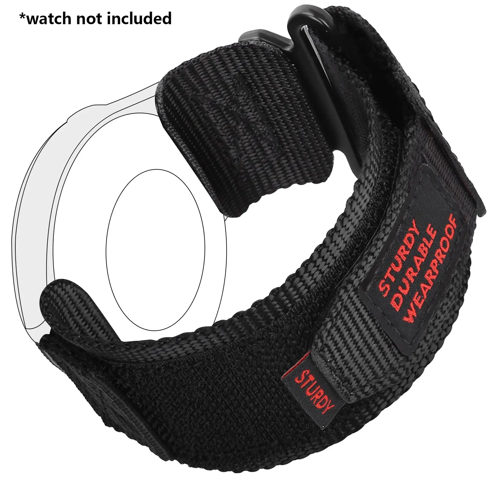 Durable Nylon Sport Strap for Samsung Galaxy Watch 6 Classic 43mm 47mm/Watch 5 Pro 45mm/Watch 4 5 6 40mm 44mm/Watch 4 Classic 42mm 46mm, 20mm 22mm Replacement Wristband, Smart Watch Straps, Wearable Tech Accessories