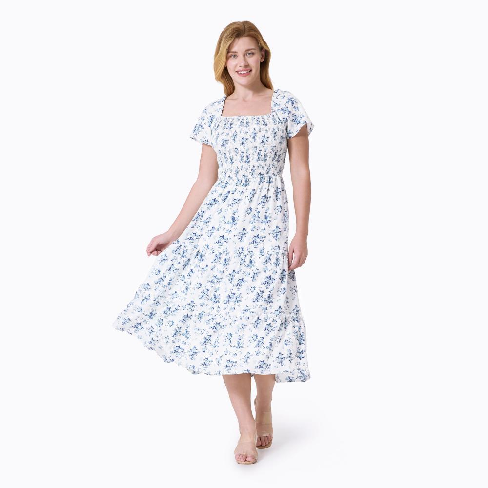 PatPat Family Matching Outfit: Floral Smocking Casual Suit