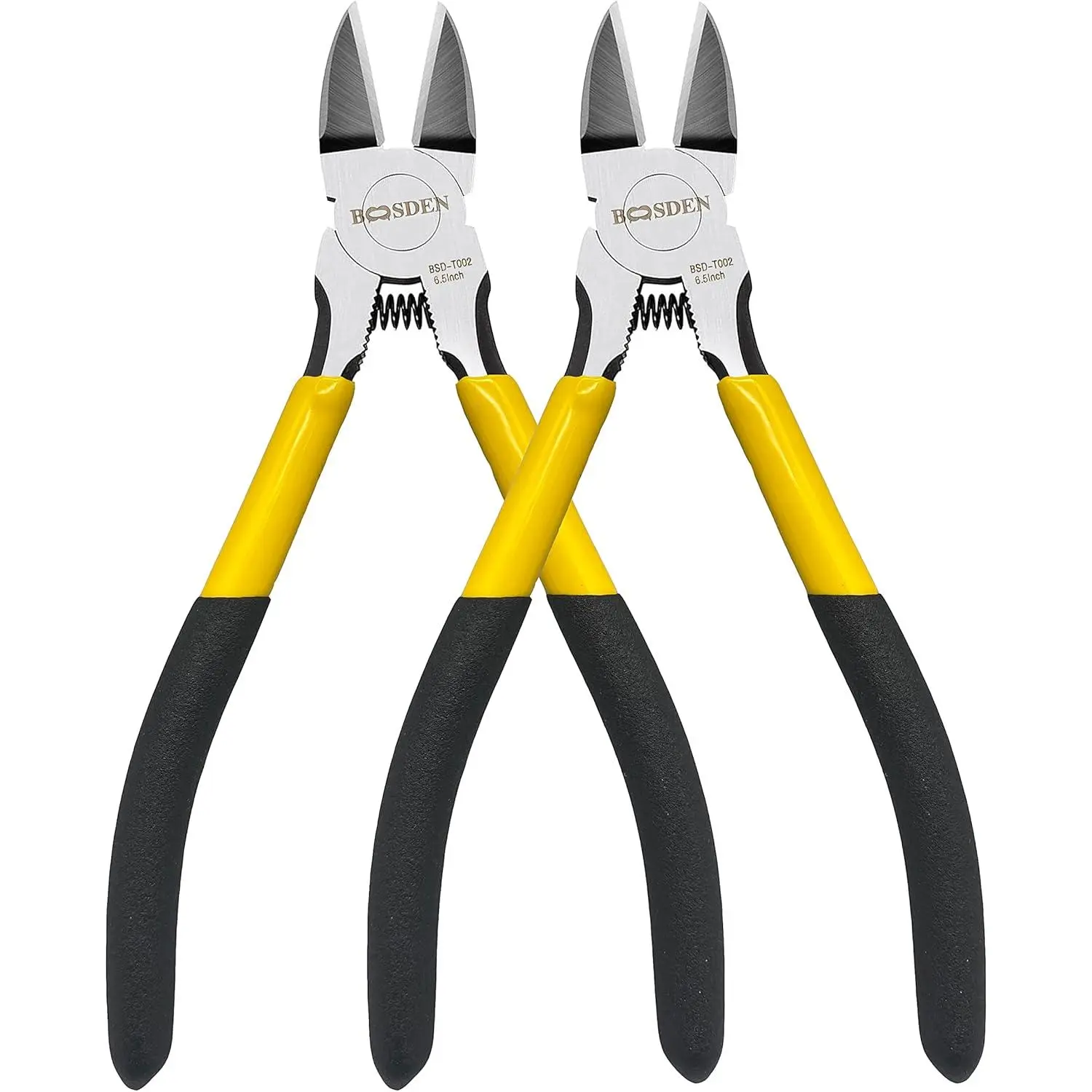 Wire 6.5 inch Cutting Pliers Diagonal Snipper 2 Pack| Flush Dike for Crafting, Jewelry, Flush Cut Pliers Floral Wire Dyke Snip