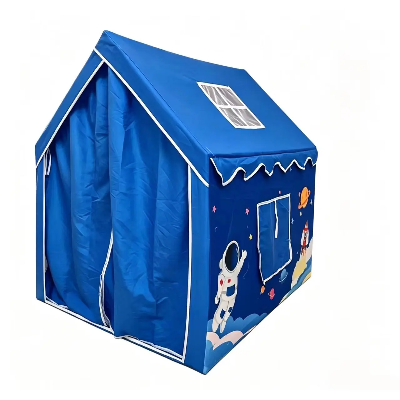 Boys' Space Explorer Tent Playhouse, Spaceship Tent, Indoor & Outdoor Foldable Toy House, Educational Parent-Child Interaction Gift, Pretend Play Tent