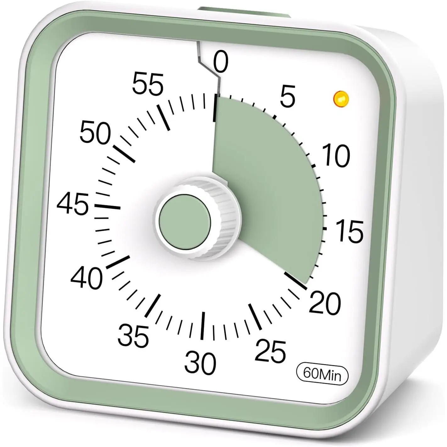 Visual Timer for Kids, Countdown Timer with Pause Function, White