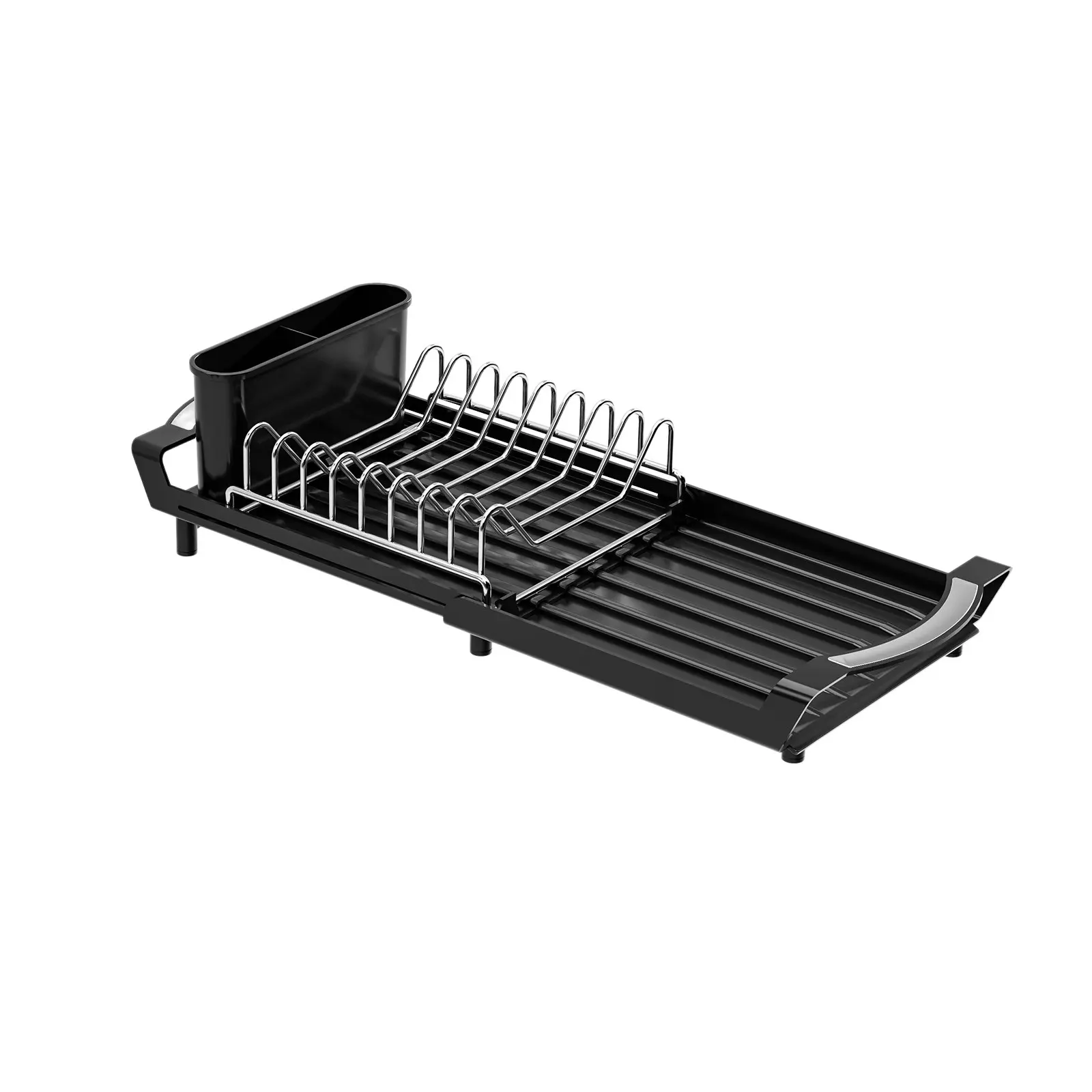 Practical Expandable Utensil Rack, Iron Frame Ensures Stable Weight Bearing, Ideal Kitchen Choice for Efficiency