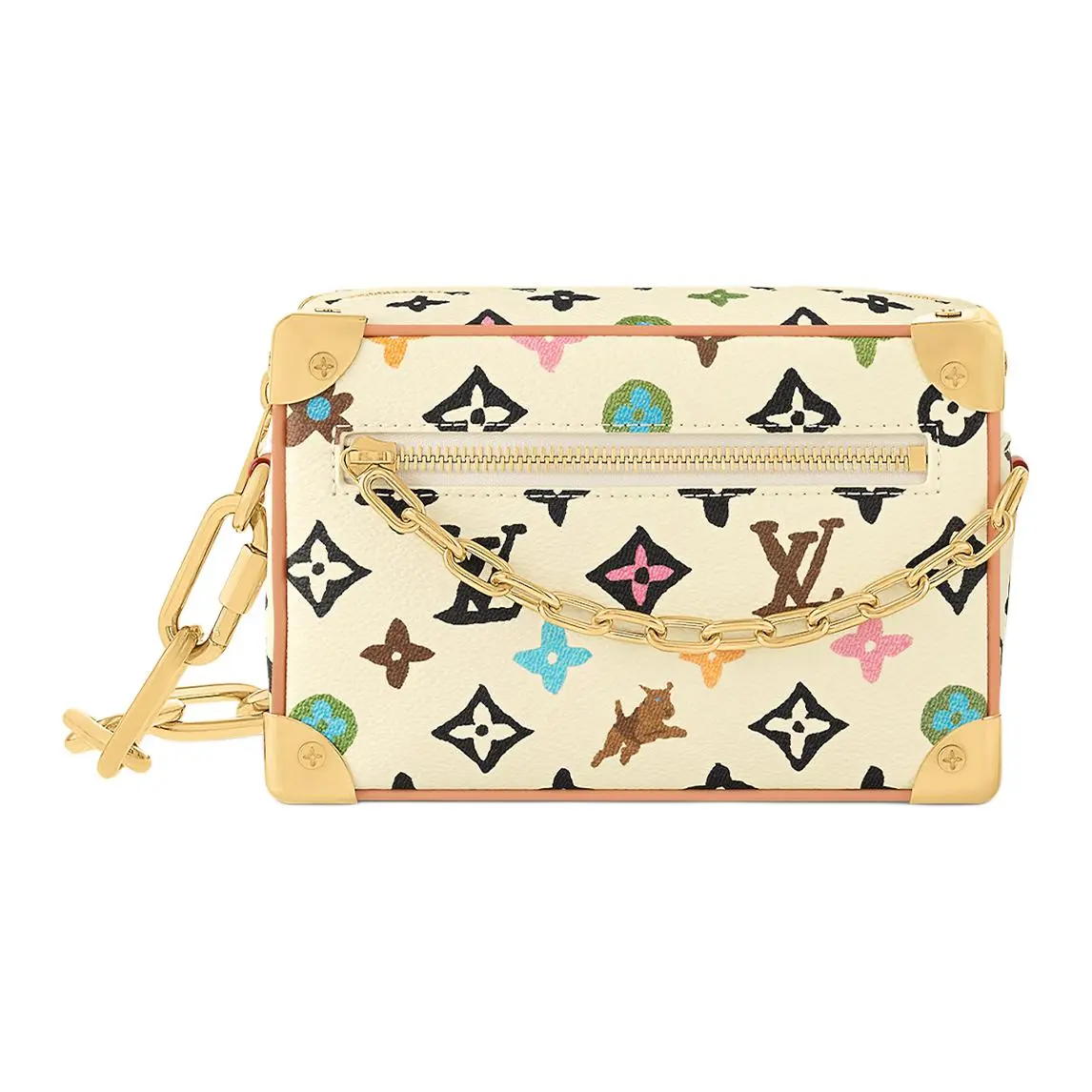 Louis Vuitton x Tyler Soft Trunk Mini Crossbody Bag for Men and Women – Calfskin Dog Motif, Zip Closure, Multiple Colors