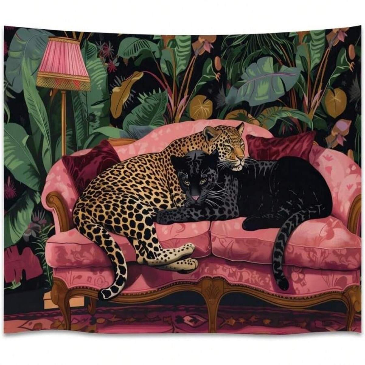 Vintage Y2K Brown Tiger And Leopard Print Tapestry Maximalist Dorm Wall Hanging Decor Classic Cheetah Print Tapestries For Home Living Room Wall Decor White40x60inch Vintage Y2K Brown Tiger And Leopard Print Tapestry Maximalist Dorm Wall Hanging Decor Classic Cheetah Print Tapestries For Home Living Room Wall Decor White40x60inch