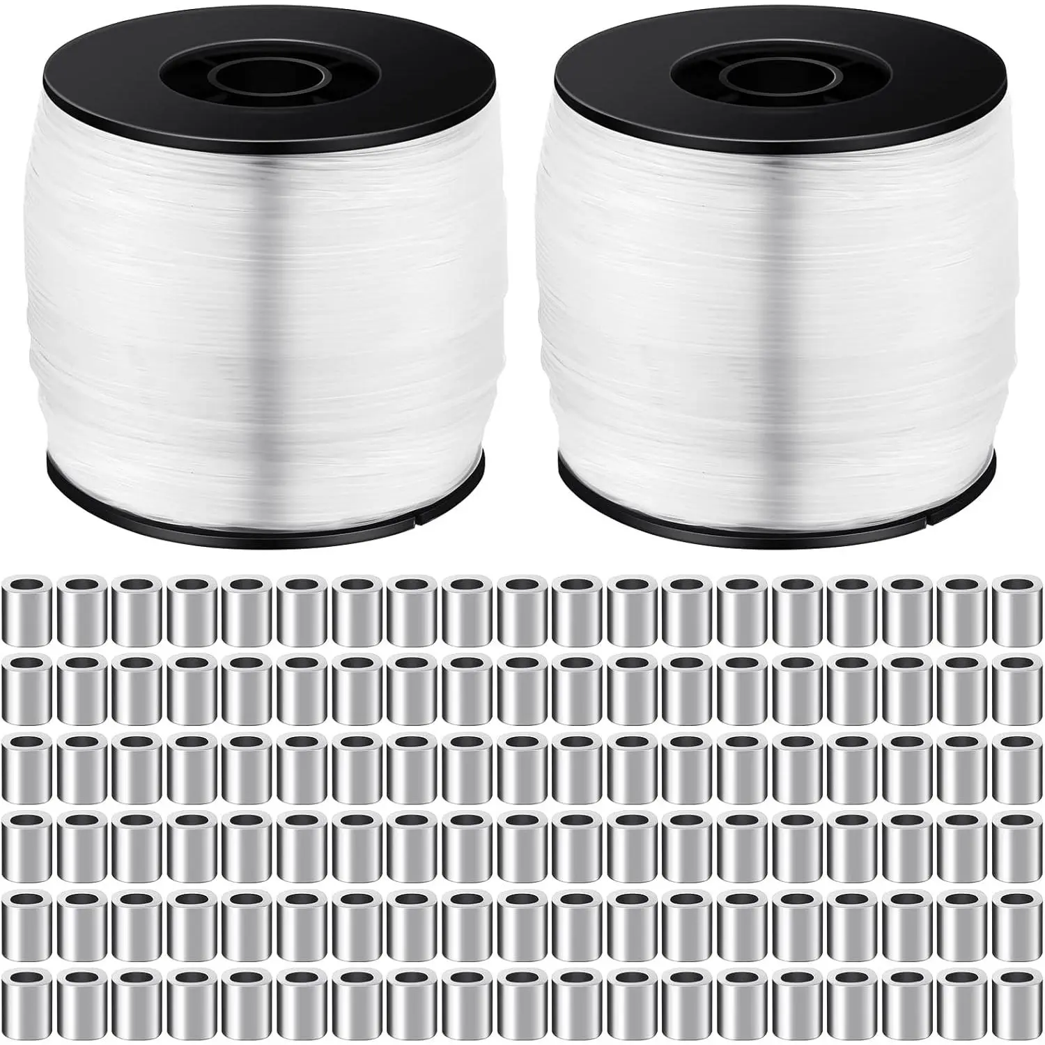 Clear Picture Hanging Wire, 656 Feet, 0.8 mm Aluminum, Invisible for Home Decor