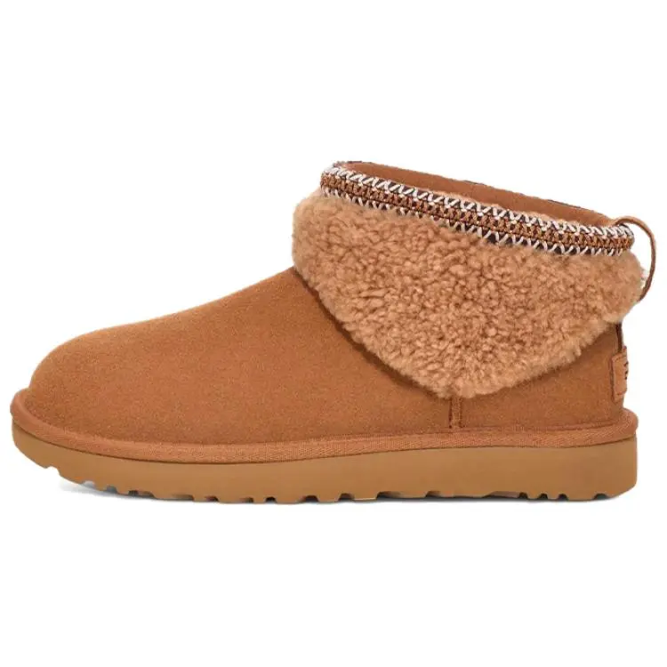 UGG Classic Ultra Mini Maxi Curly Boot Chestnut (Women's) 1158263-CHE, Footwear, Casual Wear